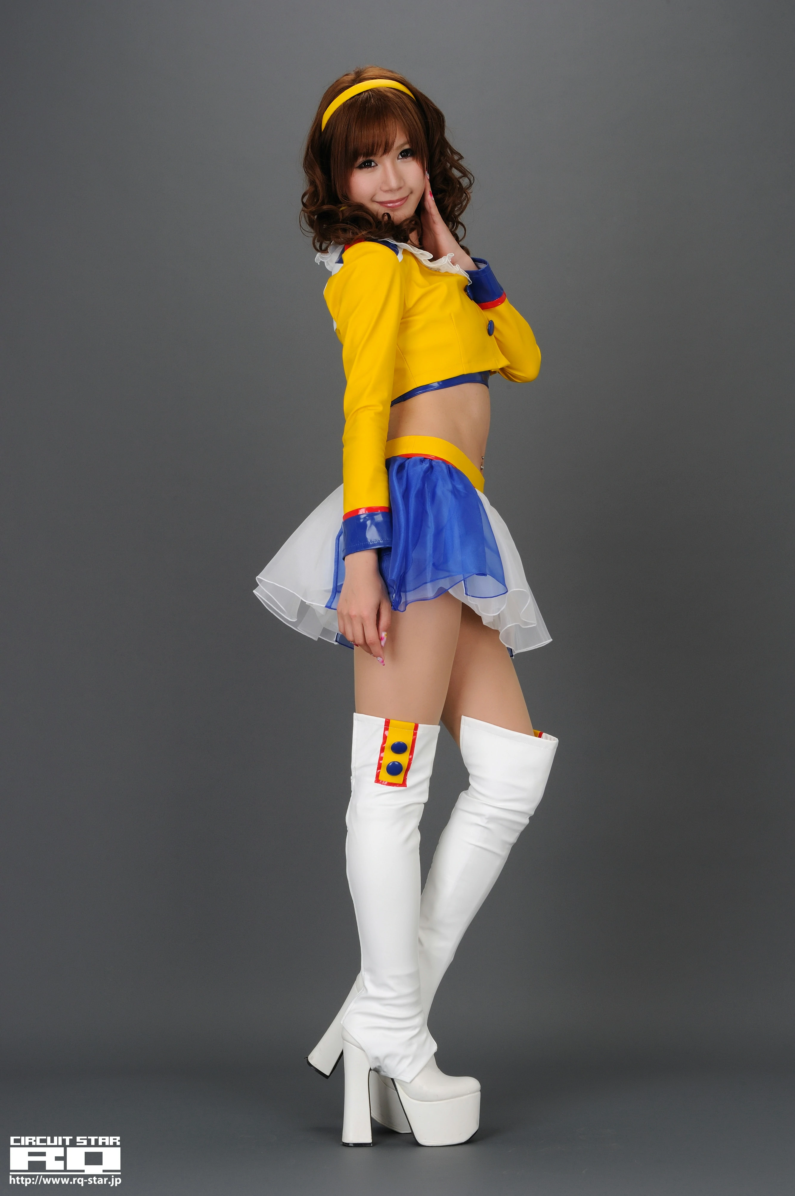 [RQ-STAR写真]NO.00513 熊乃爱（熊乃あい，Ai Kumano）黄色赛车女郎制服性感私房写真集,