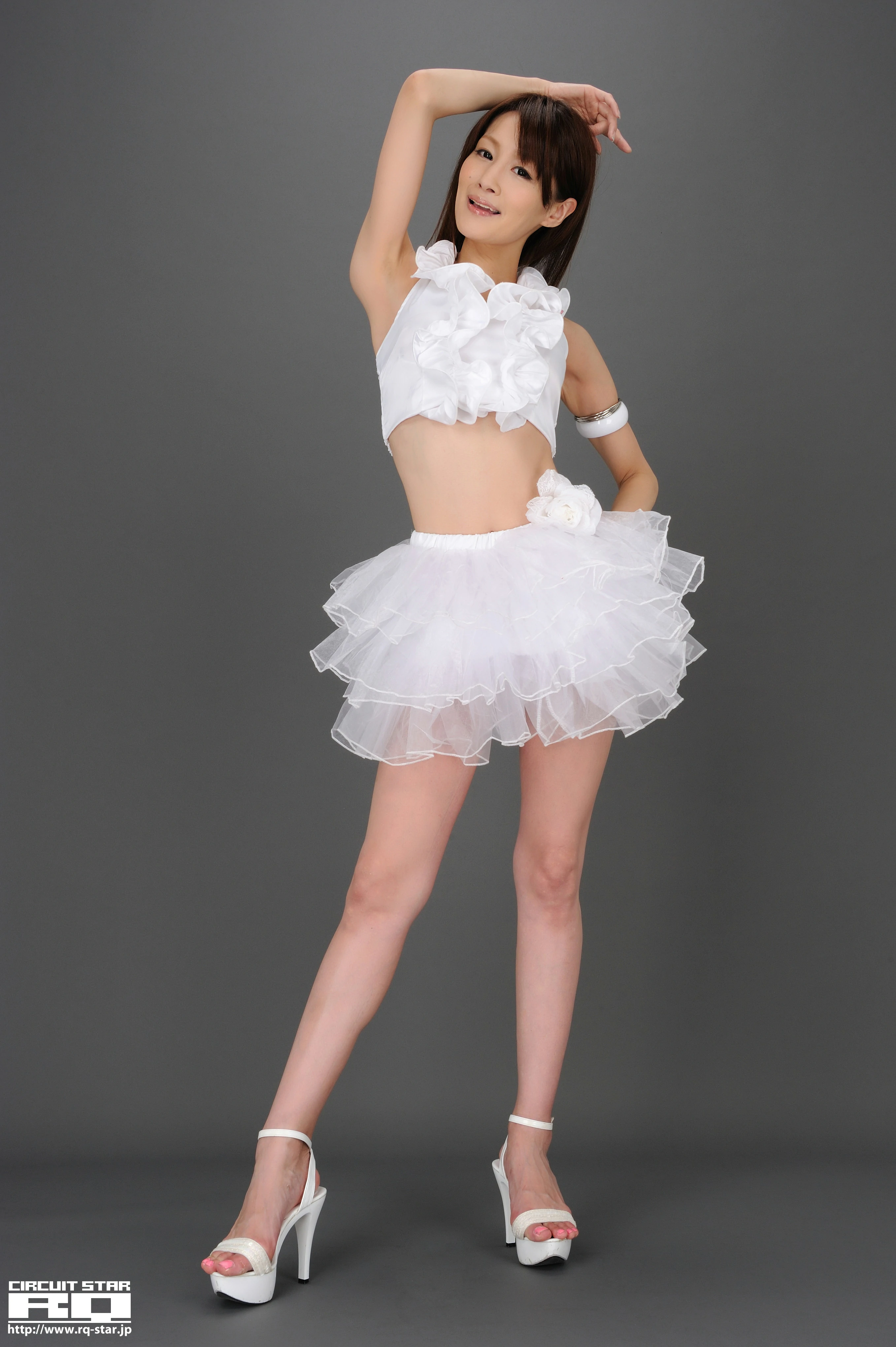 [RQ-STAR写真]NO.00548 咲原さおり Saori Sakihara 白色高腰上衣加透视短裙性感私房写真集,