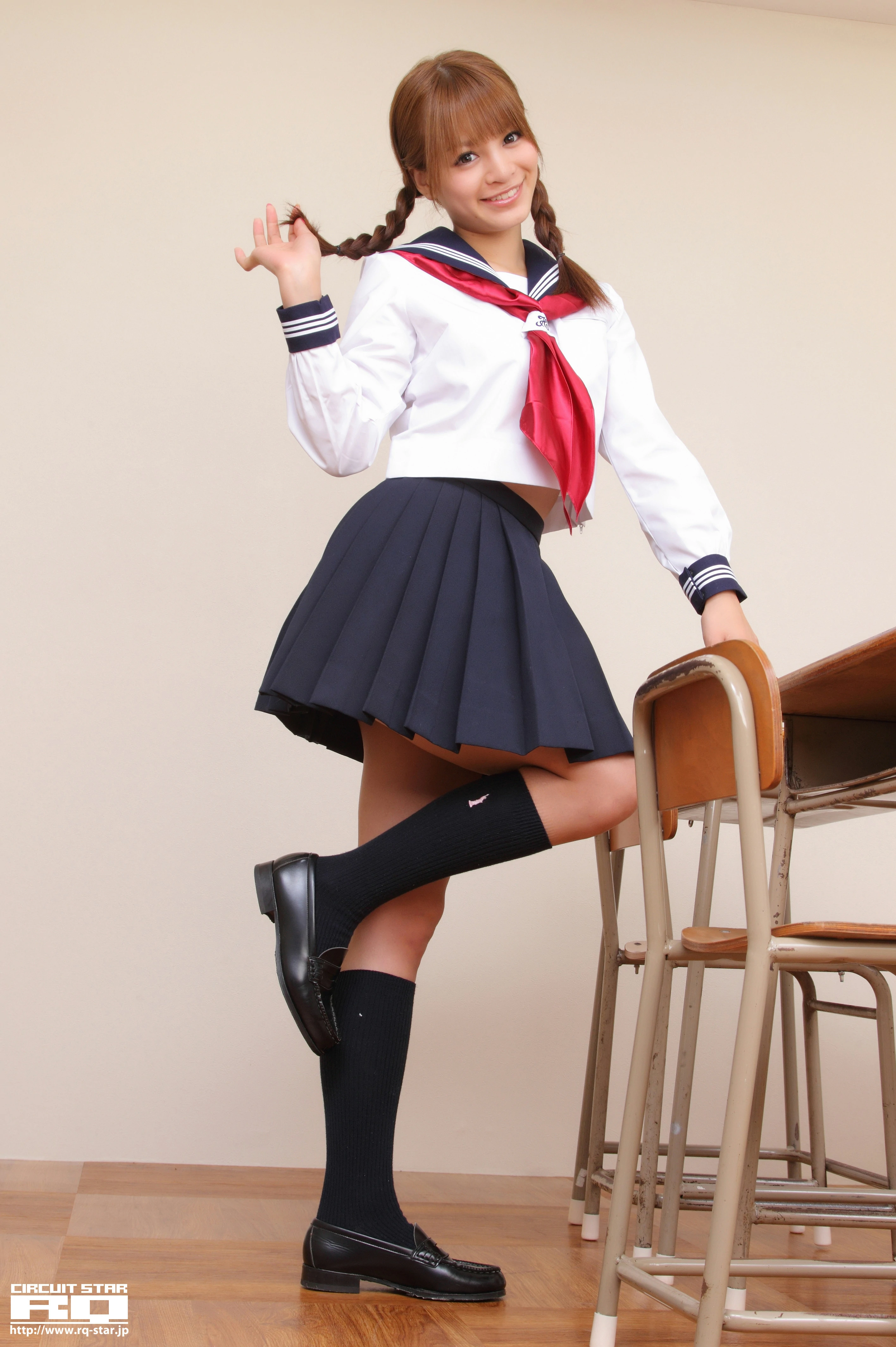 [RQ-STAR写真]NO.00584 春菜めぐみ（春菜惠，Megumi Haruna）日本高中女生制服加短裙性感私房写真集,