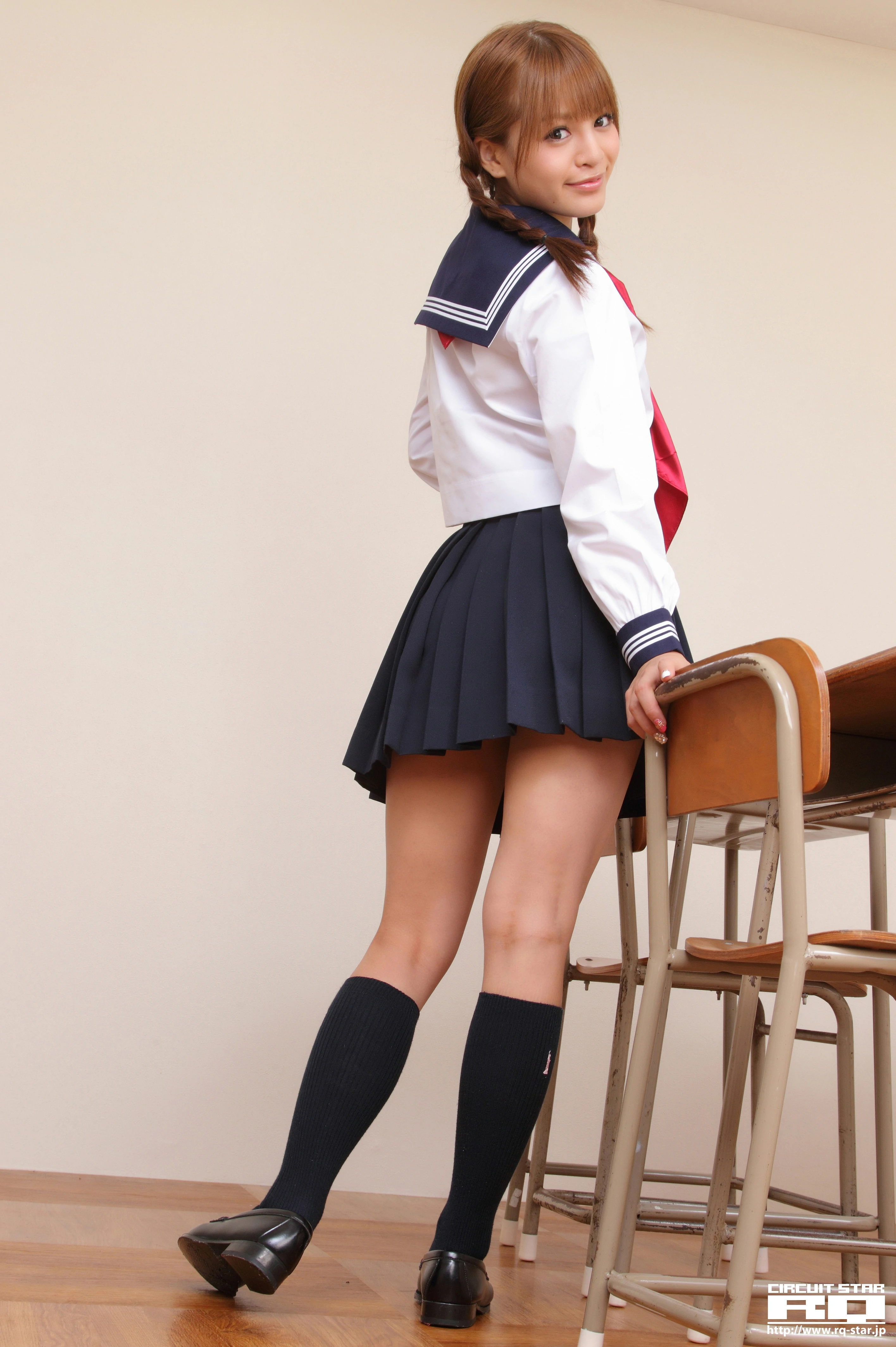 [RQ-STAR写真]NO.00584 春菜めぐみ（春菜惠，Megumi Haruna）日本高中女生制服加短裙性感私房写真集,