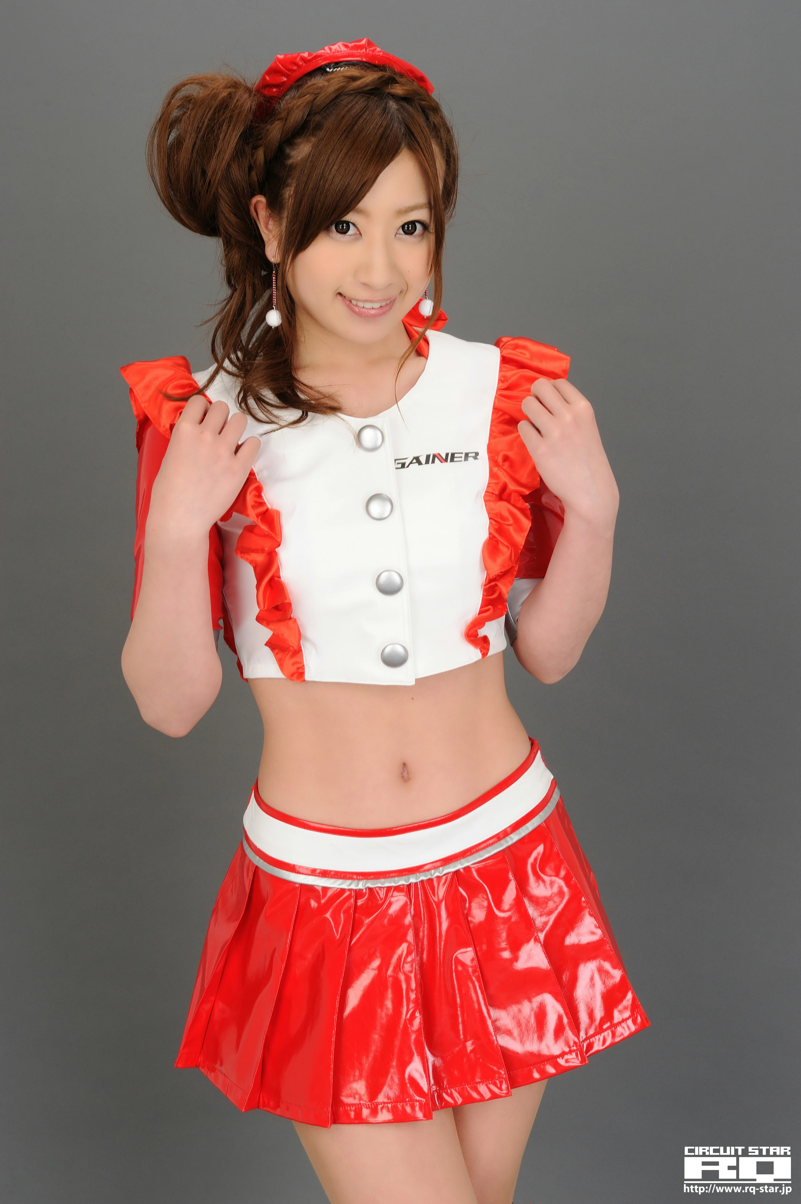 [RQ-STAR写真]NO.00621 中條明香(中条明香，Asuka Cyujo)红色赛车女郎制服性感私房写真集,