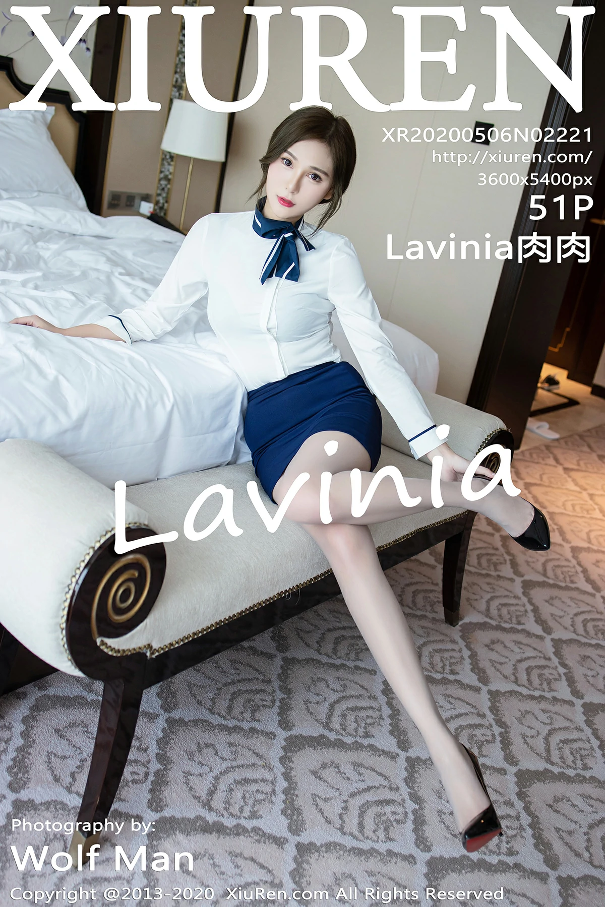 [XiuRen秀人网]XR20200506N02221 性感空姐 Lavinia肉肉 紧身制服与短裙加灰丝美腿私房写真,