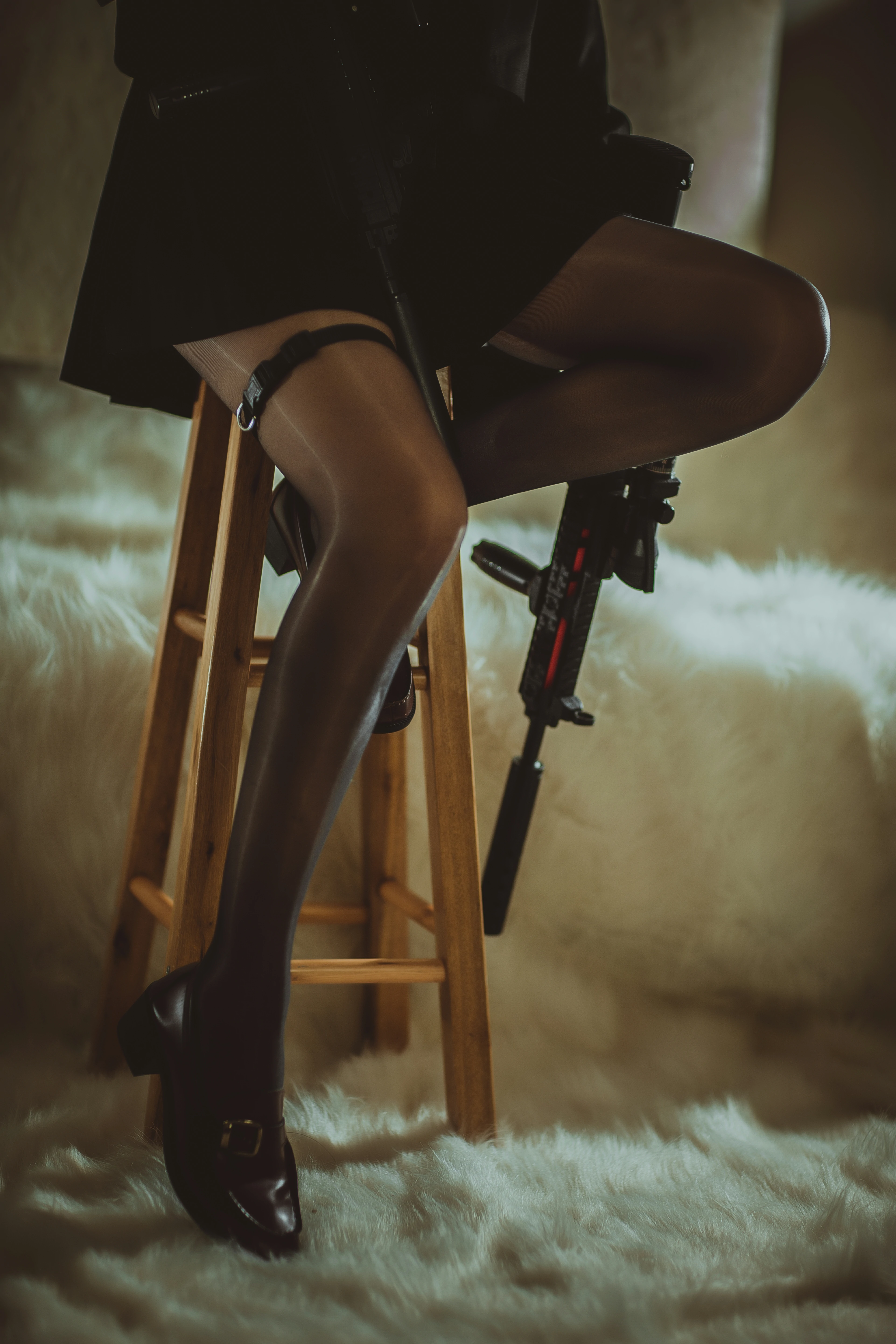 性感女秘书 起司块wii 黑色短裙加黑丝美腿私房写真集,