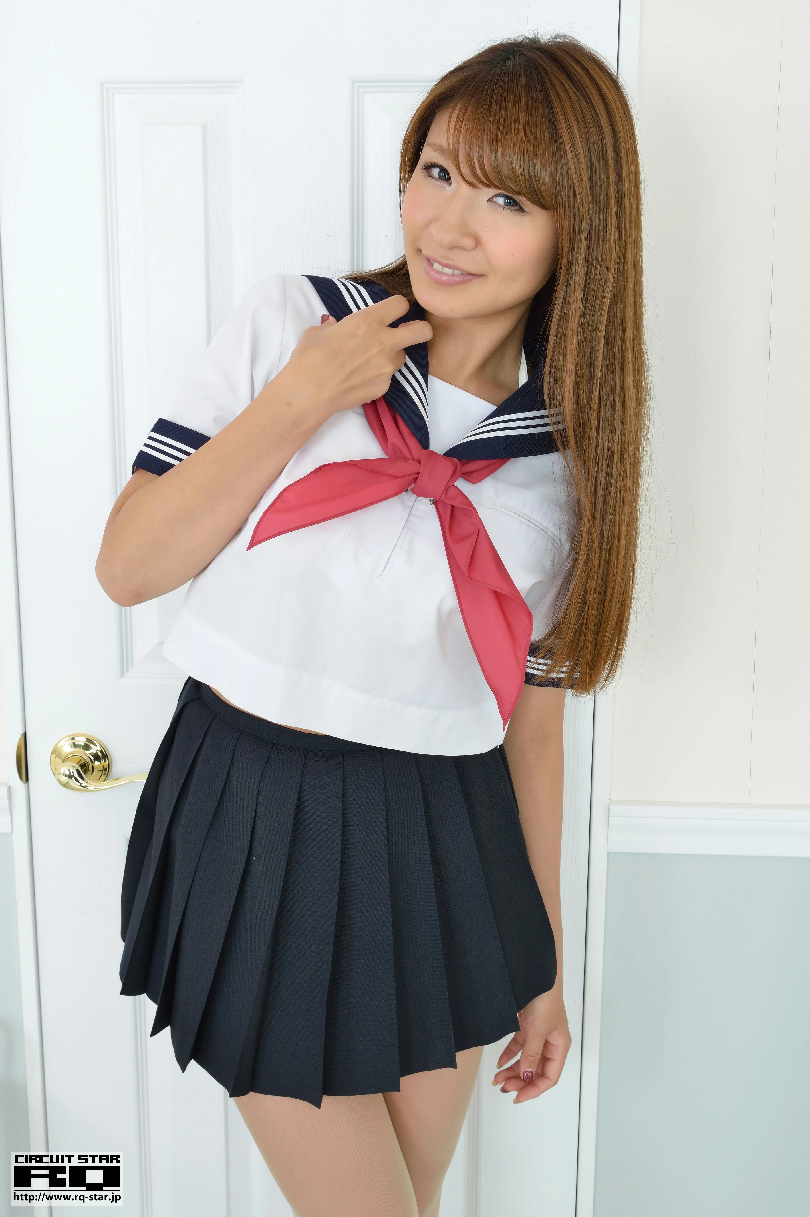 [RQ-STAR写真]NO.00712 葉月みなみ（叶月南，Minami Haduki）日本高中女生制服与短裙加肉丝美腿私房写真,015