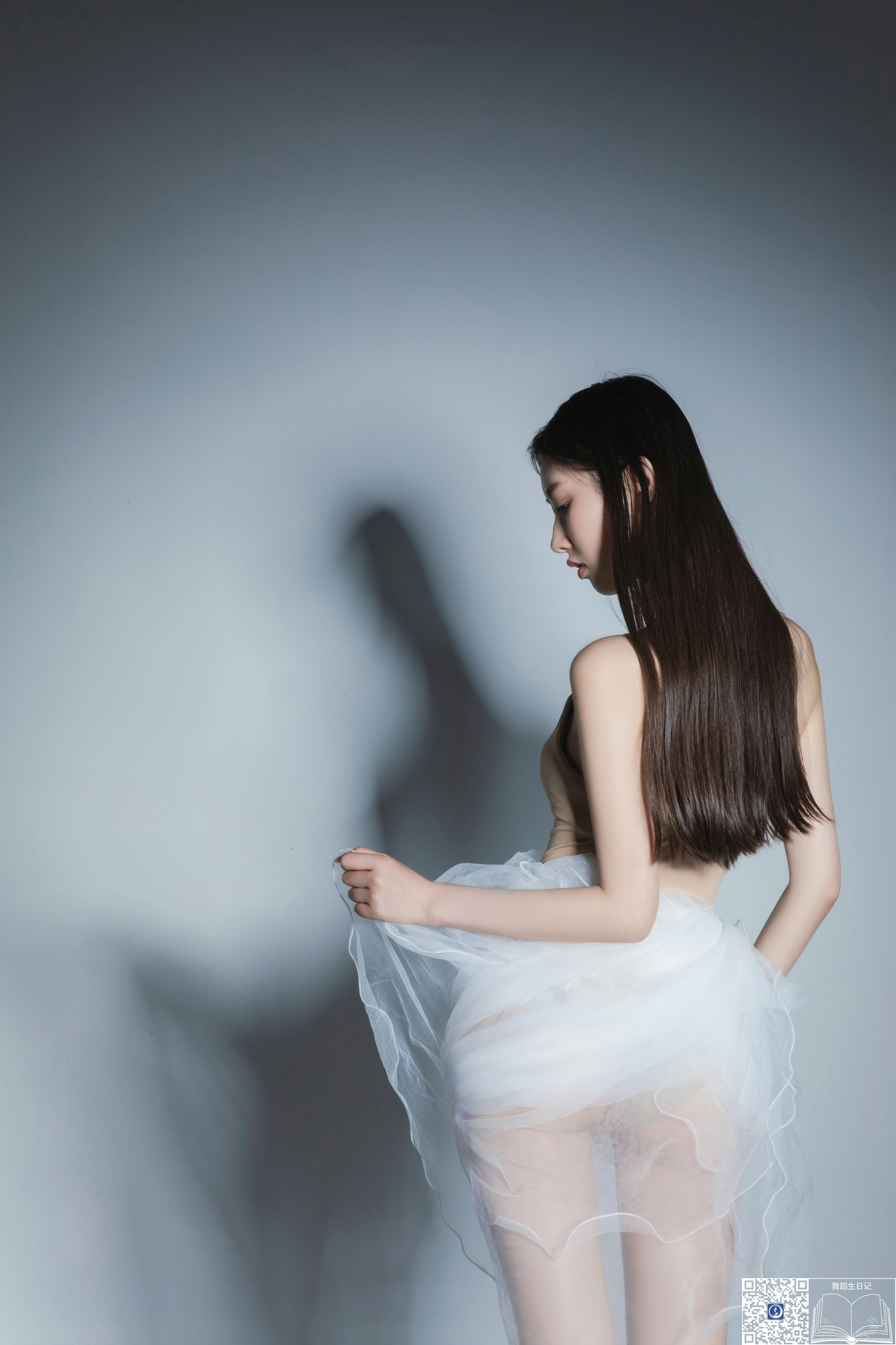 [GALLI嘉丽]舞蹈生日记 017 黛西 黑色透视连及裙与肉色体操制服性感写真集,0029