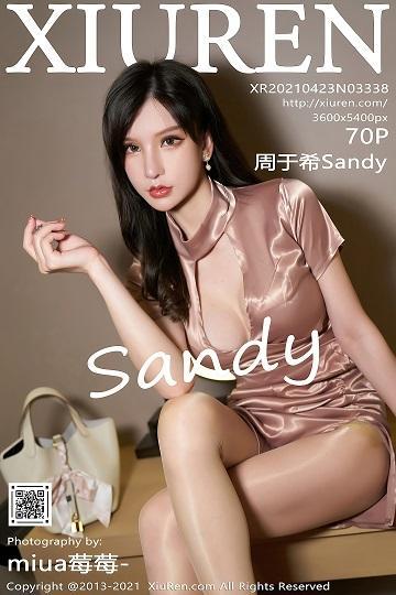 [Xiuren秀人网]XR20210423N03338 周于希Sandy 粉色礼裙与黑色内衣加肉丝美腿性感私房