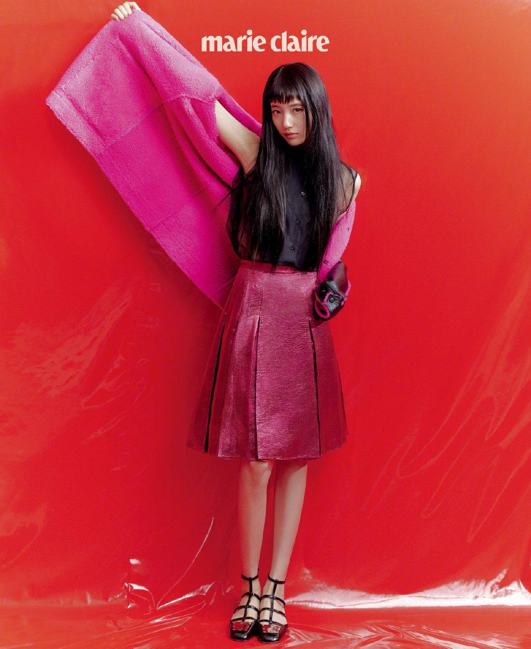 裴秀智 Marie Claire Korea 韩版嘉人四月刊，刘海长发造型，清丽的Dior女郎。,13
