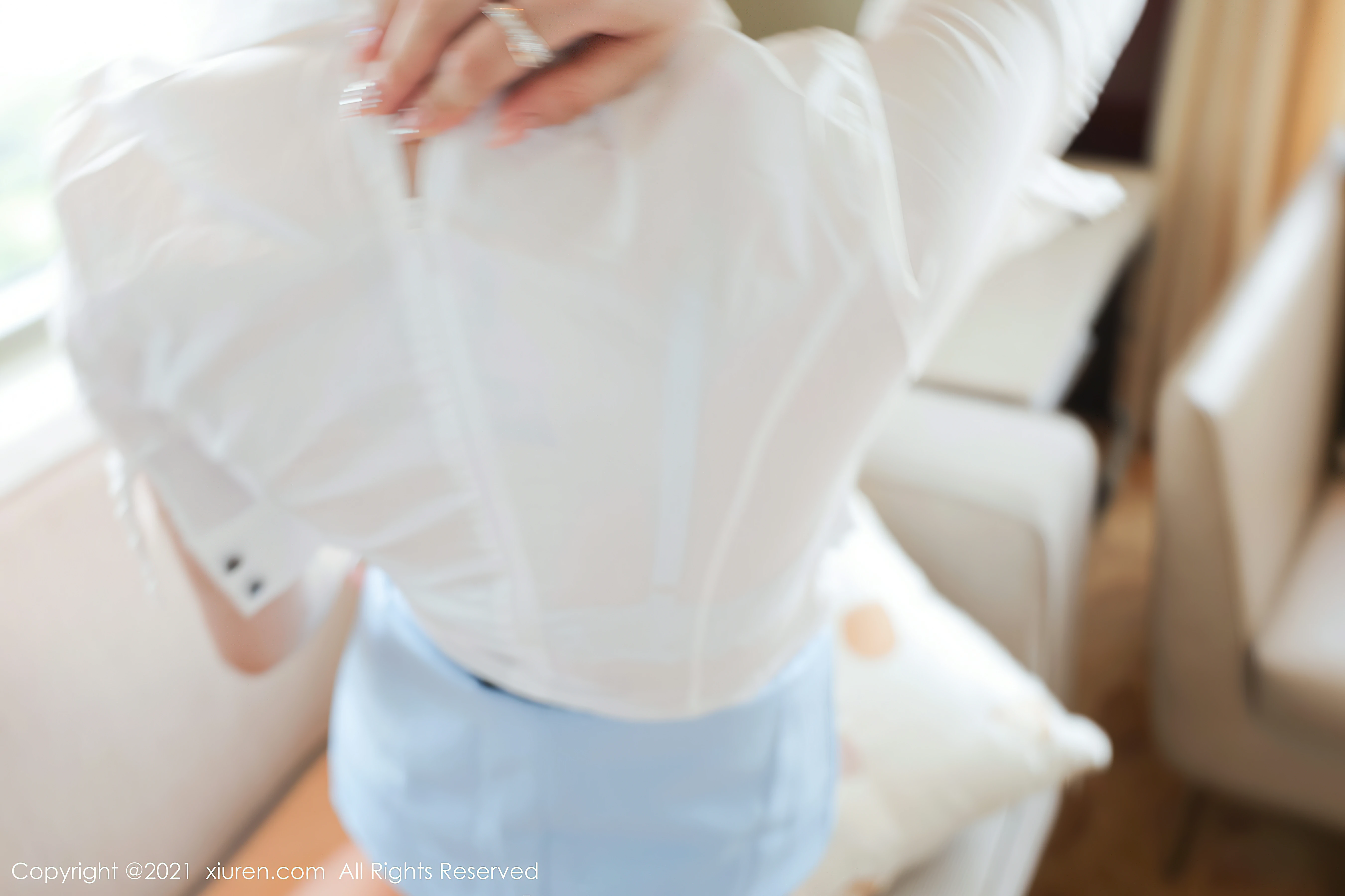 [Xiuren秀人网]XR20210818N03812 玉兔miki 蓝色短裙加透视情趣内衣性感私房写真集,0036