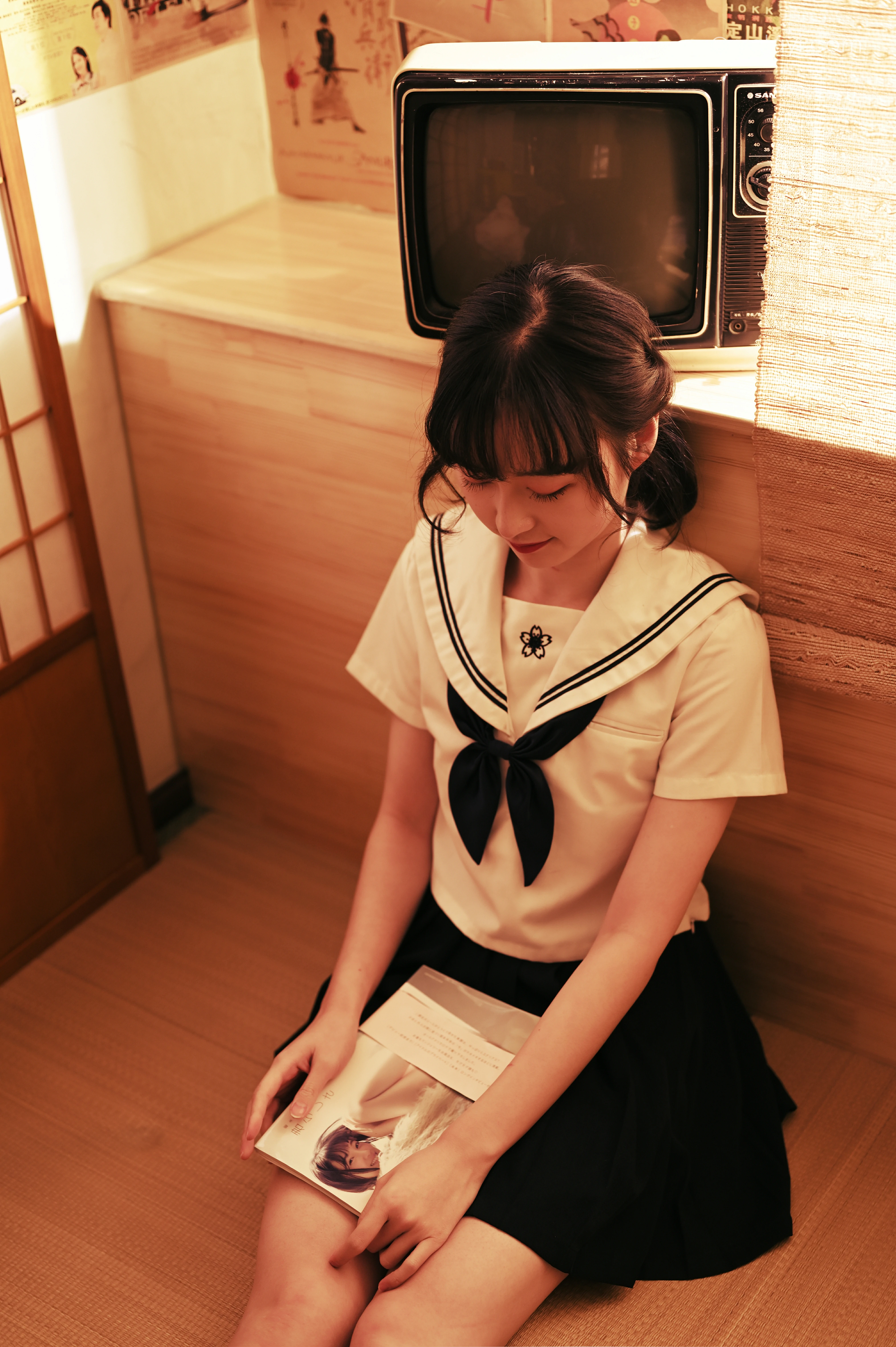 [YALAYI雅拉伊]NO.778 优等生JK 京京 白色水手制服加黑色短裙私房写真集,0022