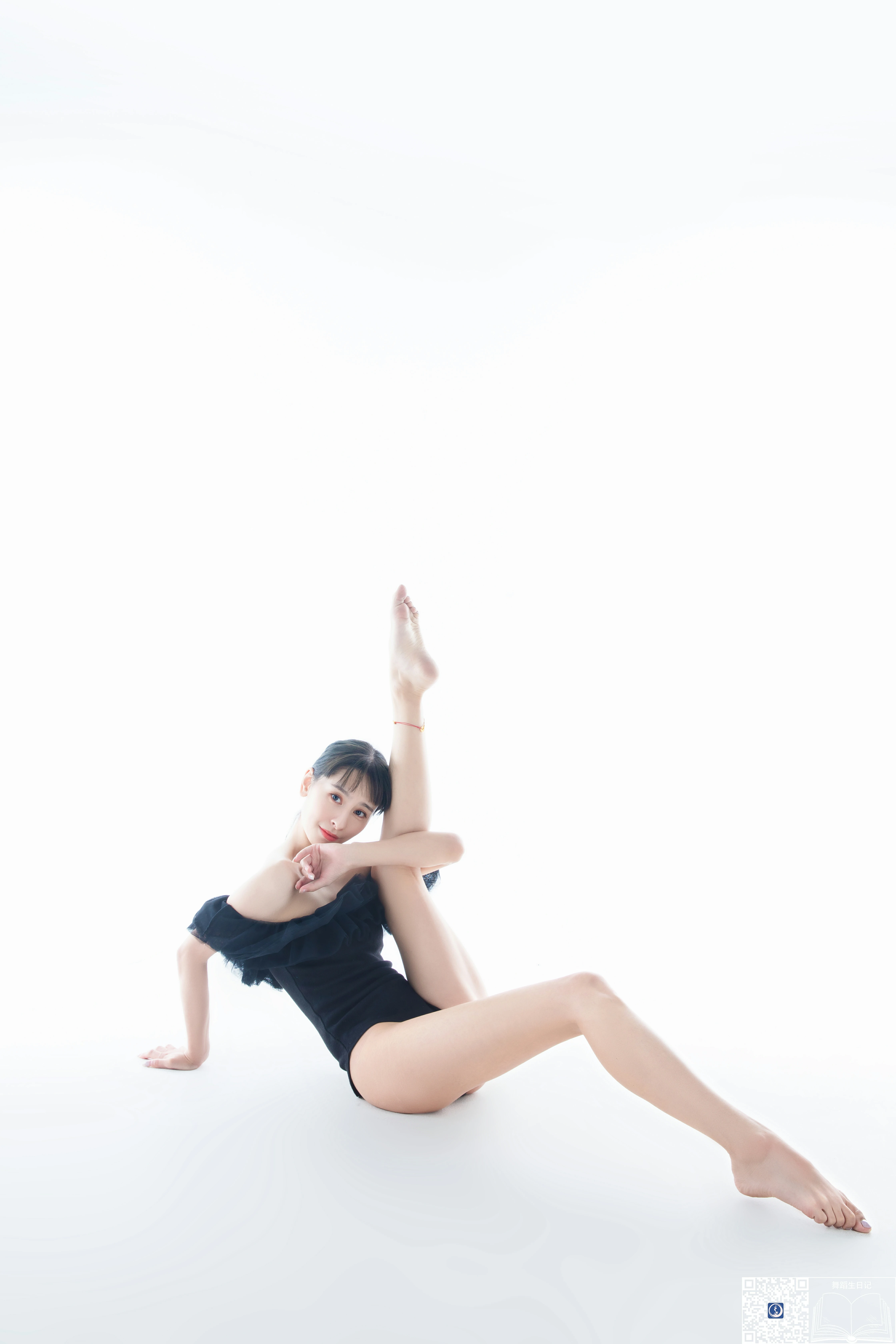 [GALLI嘉丽]舞蹈生日记 025 高丽 黑色吊带透视芭蕾舞裙性感写真集,0004