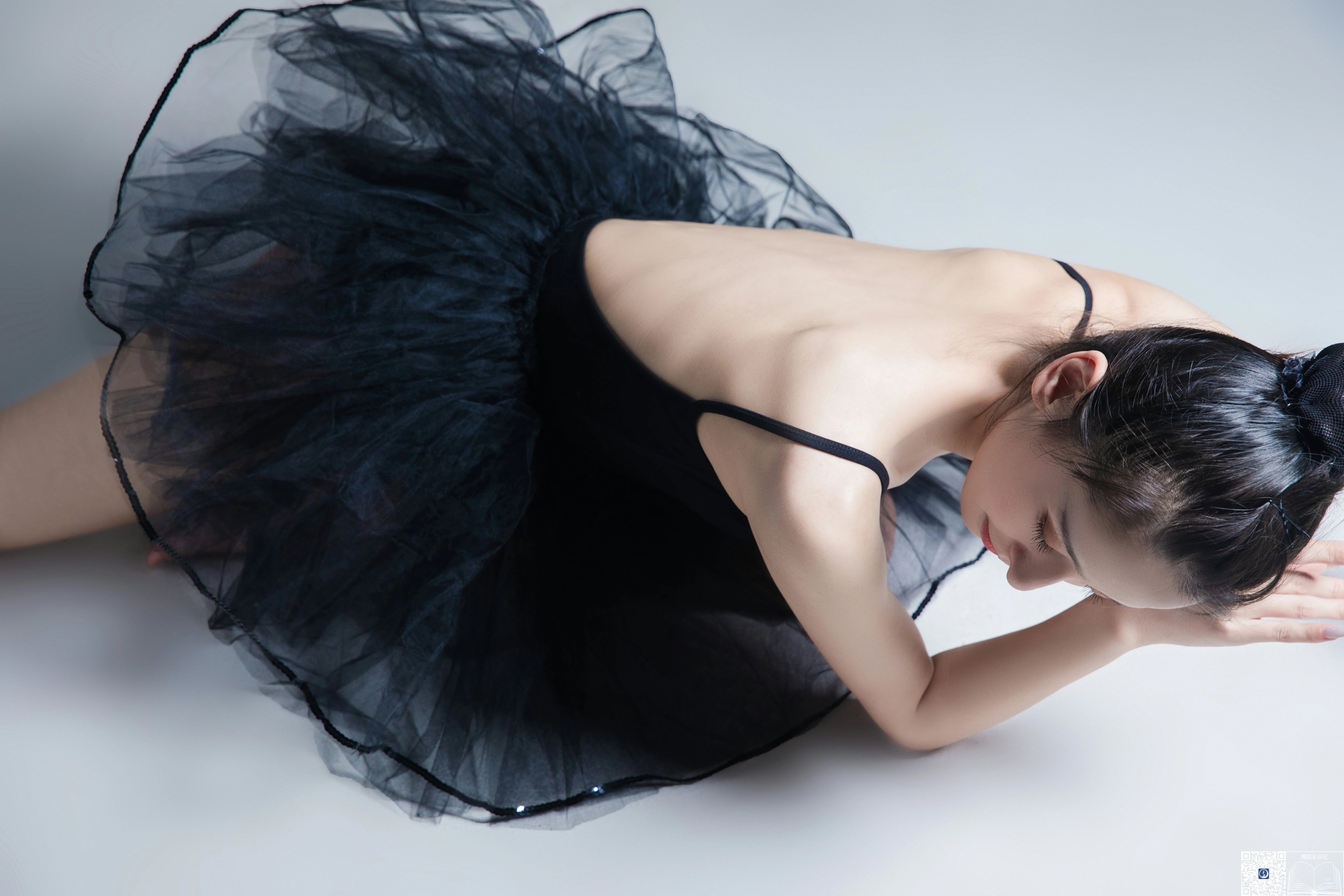 [GALLI嘉丽]舞蹈生日记 025 高丽 黑色吊带透视芭蕾舞裙性感写真集,0010