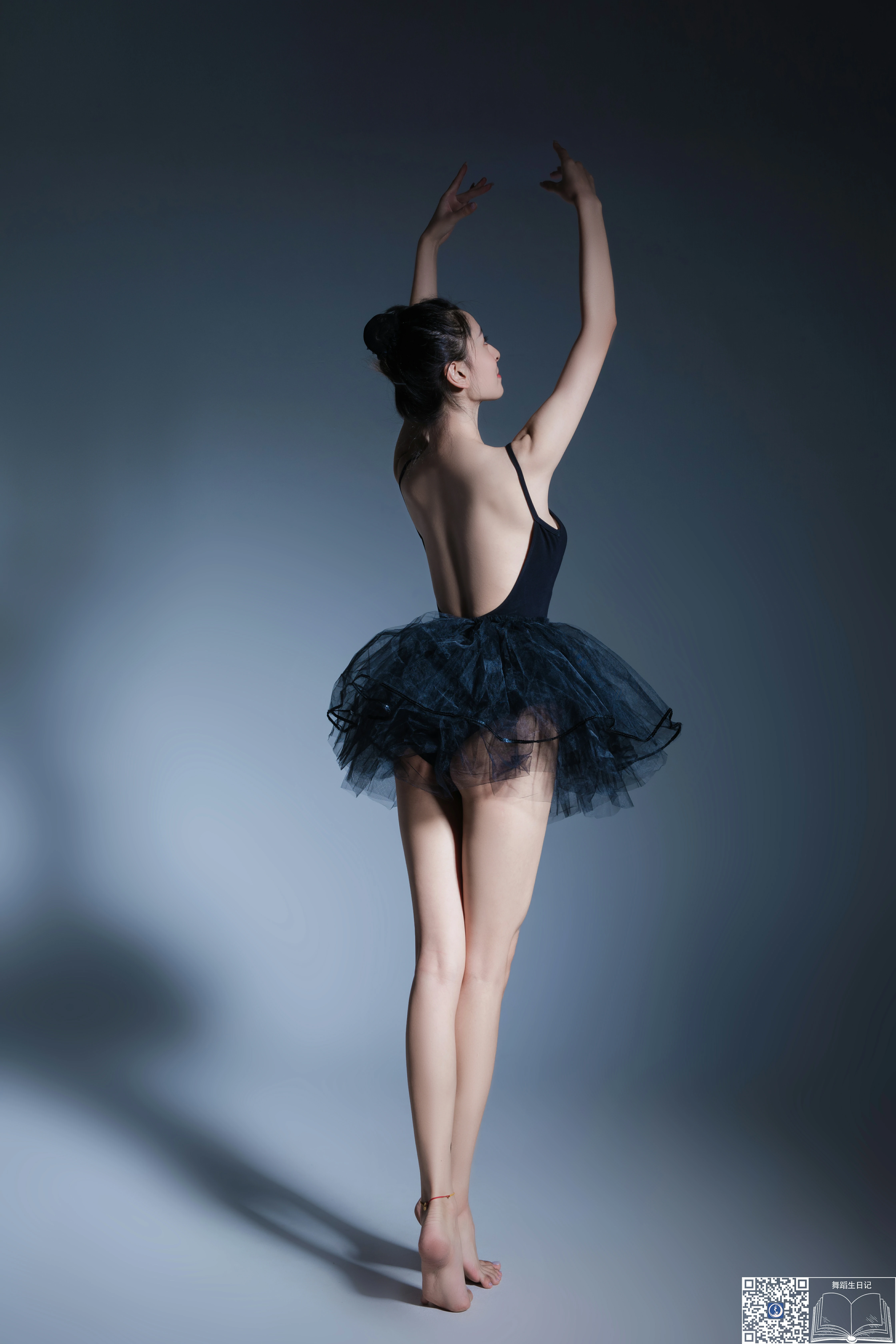[GALLI嘉丽]舞蹈生日记 025 高丽 黑色吊带透视芭蕾舞裙性感写真集,0016