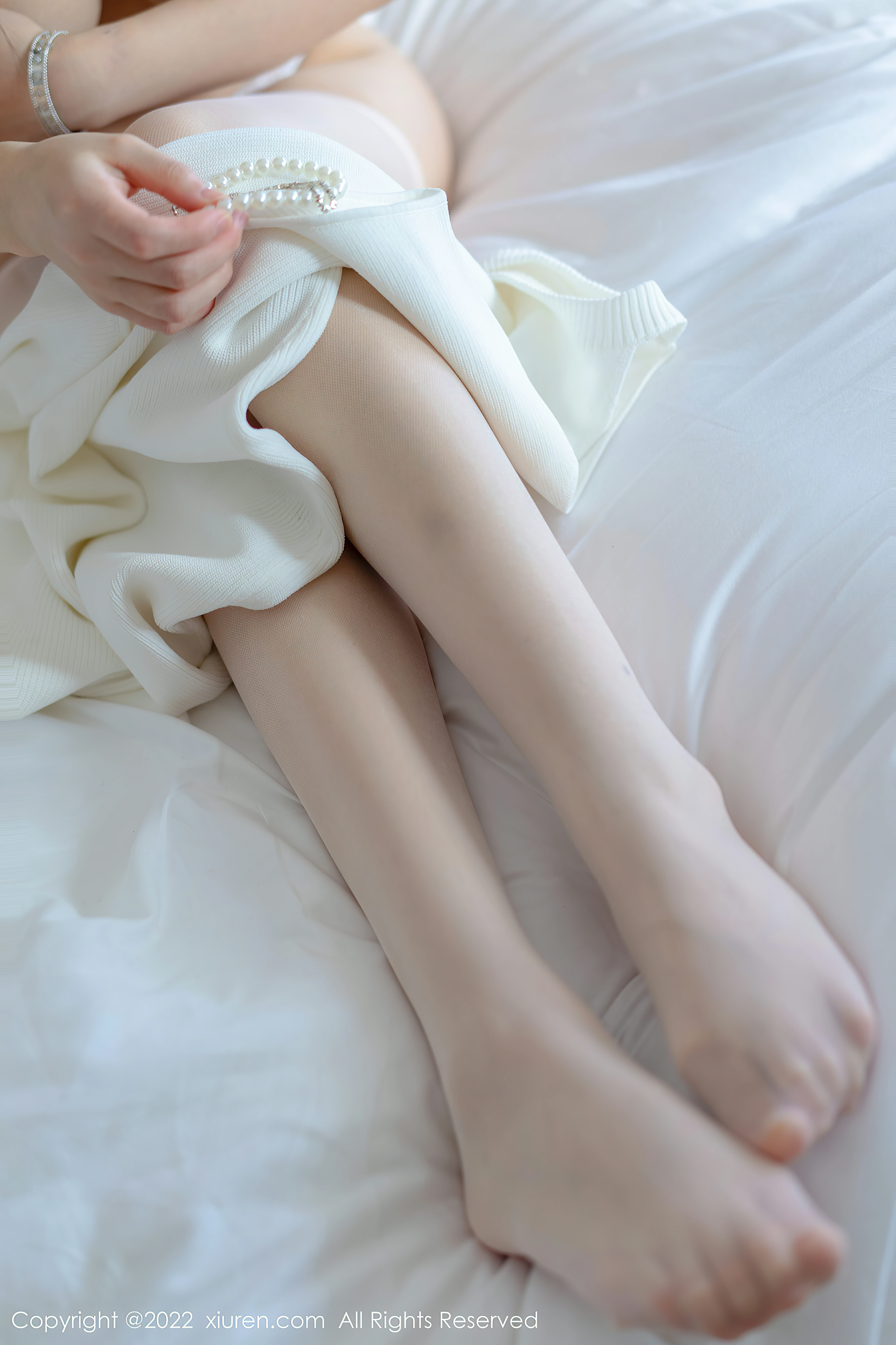 [Xiuren秀人网]XR20220126N04514 朱可儿Flora 白色紧身连衣裙加肉丝美腿性感写真集,0051