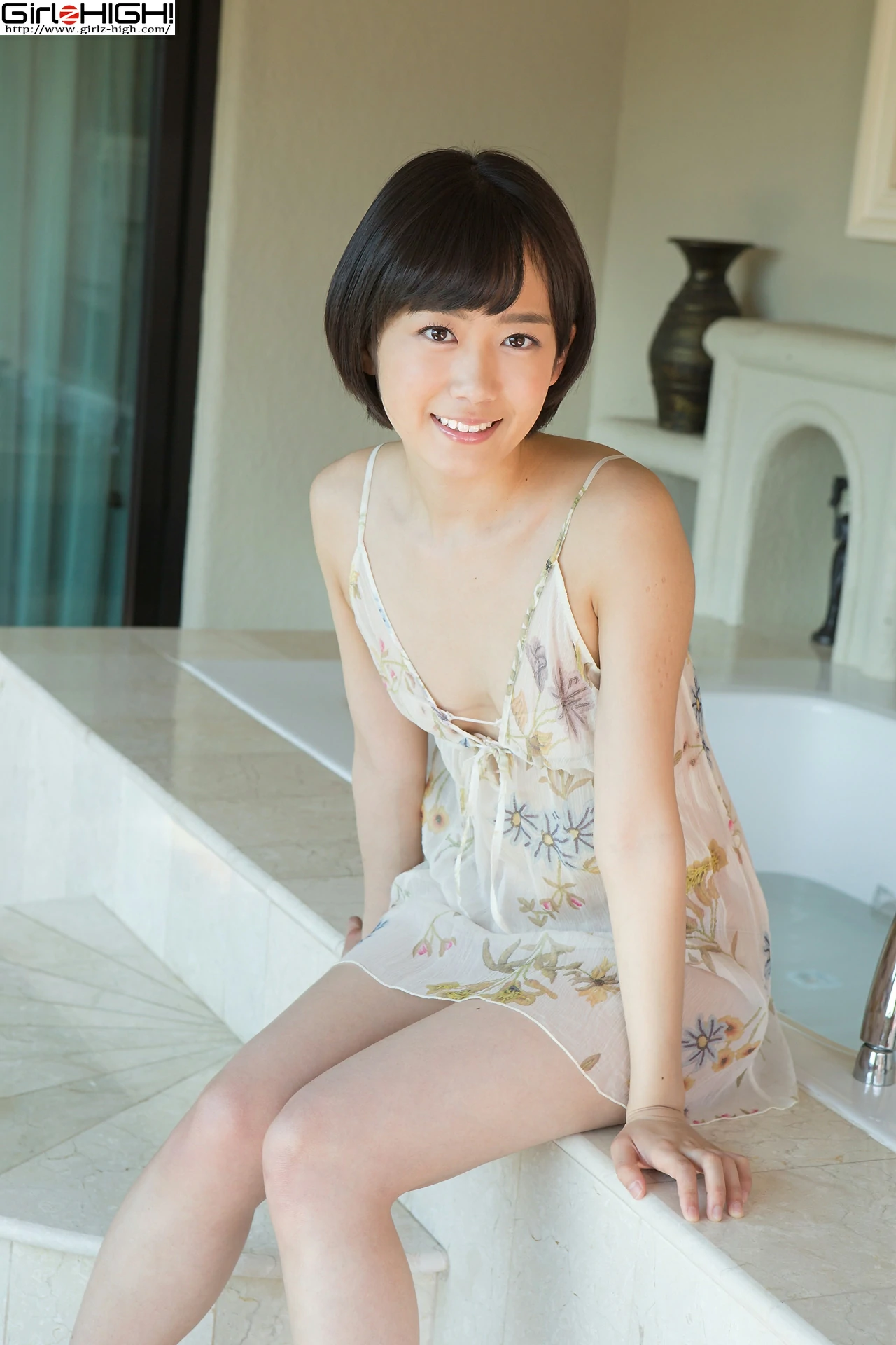 [Girlz-High]0006 西野小春（にしの こはる，Koharu Nishino）白色透视吊带睡衣性感私房写真集,photo_003