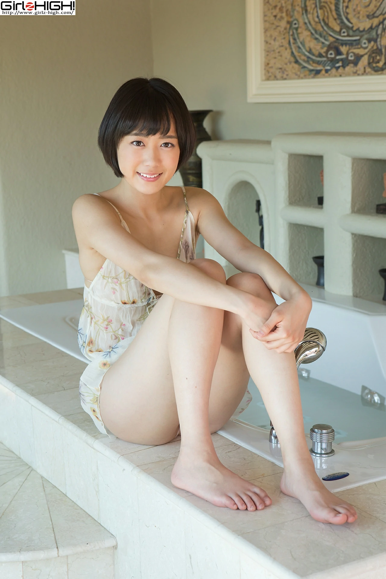 [Girlz-High]0006 西野小春（にしの こはる，Koharu Nishino）白色透视吊带睡衣性感私房写真集,photo_005