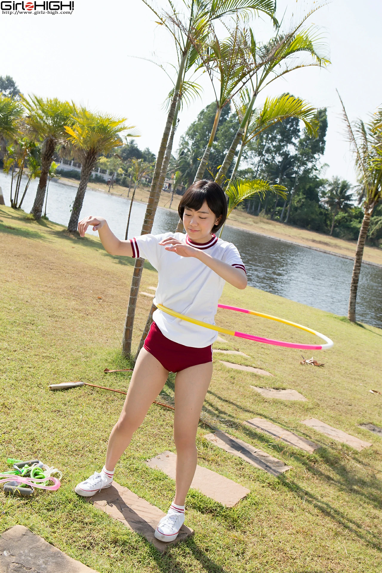 [Girlz-High]0010 西野小春（にしの こはる，Koharu Nishino）白色短袖加红色短裤性感写真集,photo_012