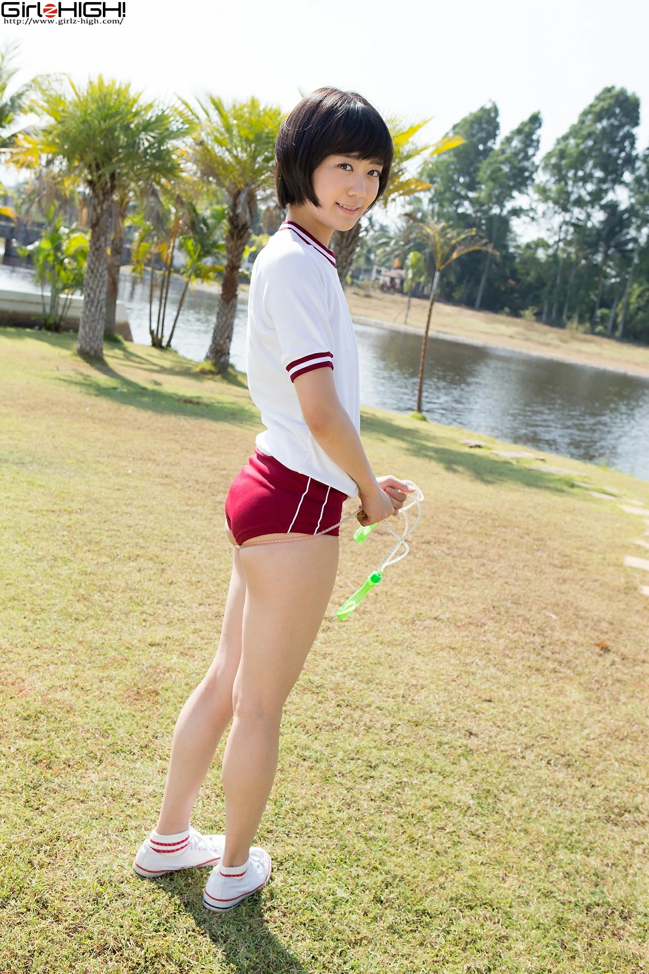 [Girlz-High]0010 西野小春（にしの こはる，Koharu Nishino）白色短袖加红色短裤性感写真集,photo_030