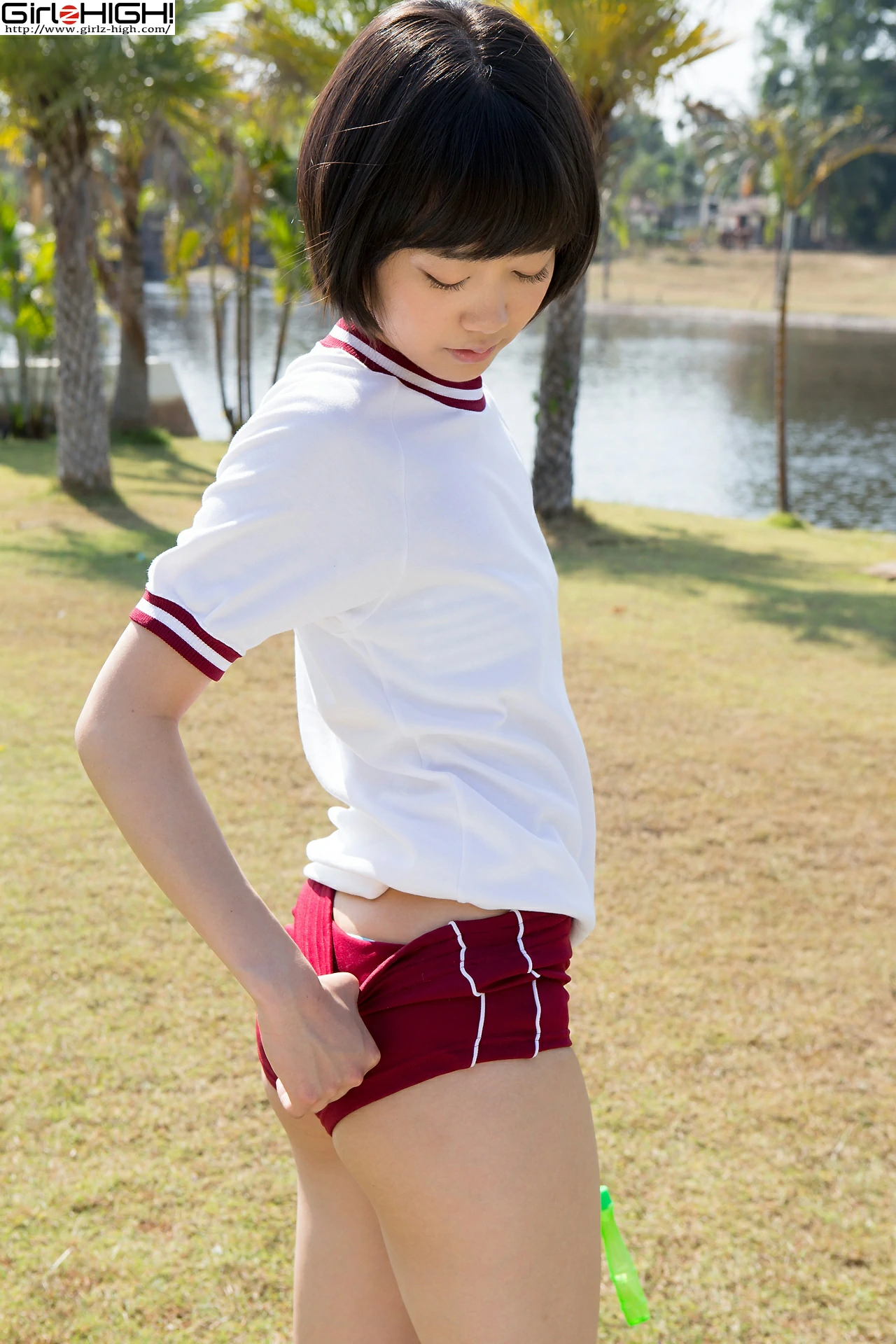 [Girlz-High]0010 西野小春（にしの こはる，Koharu Nishino）白色短袖加红色短裤性感写真集,photo_032