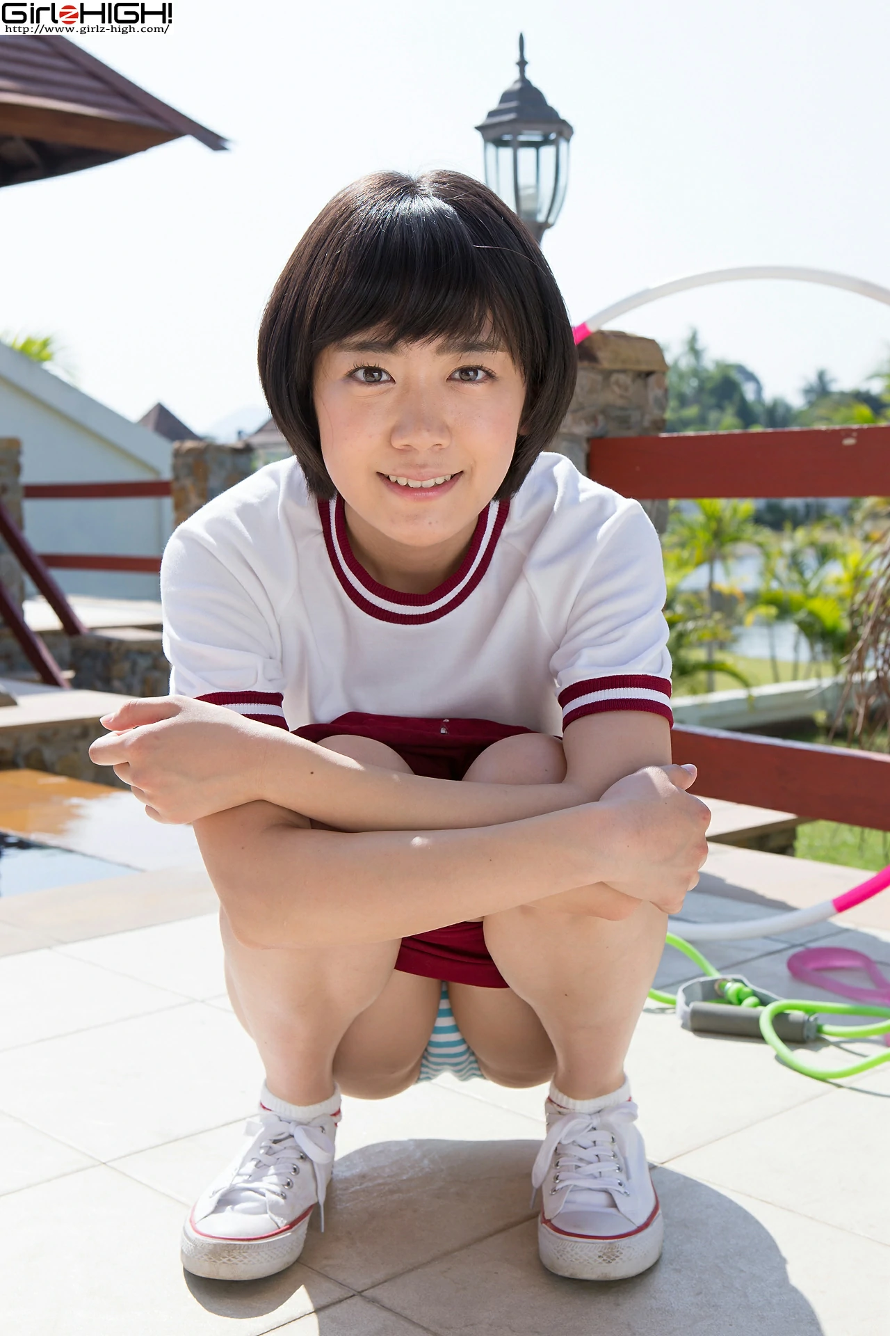 [Girlz-High]0010 西野小春（にしの こはる，Koharu Nishino）白色短袖加红色短裤性感写真集,photo_037