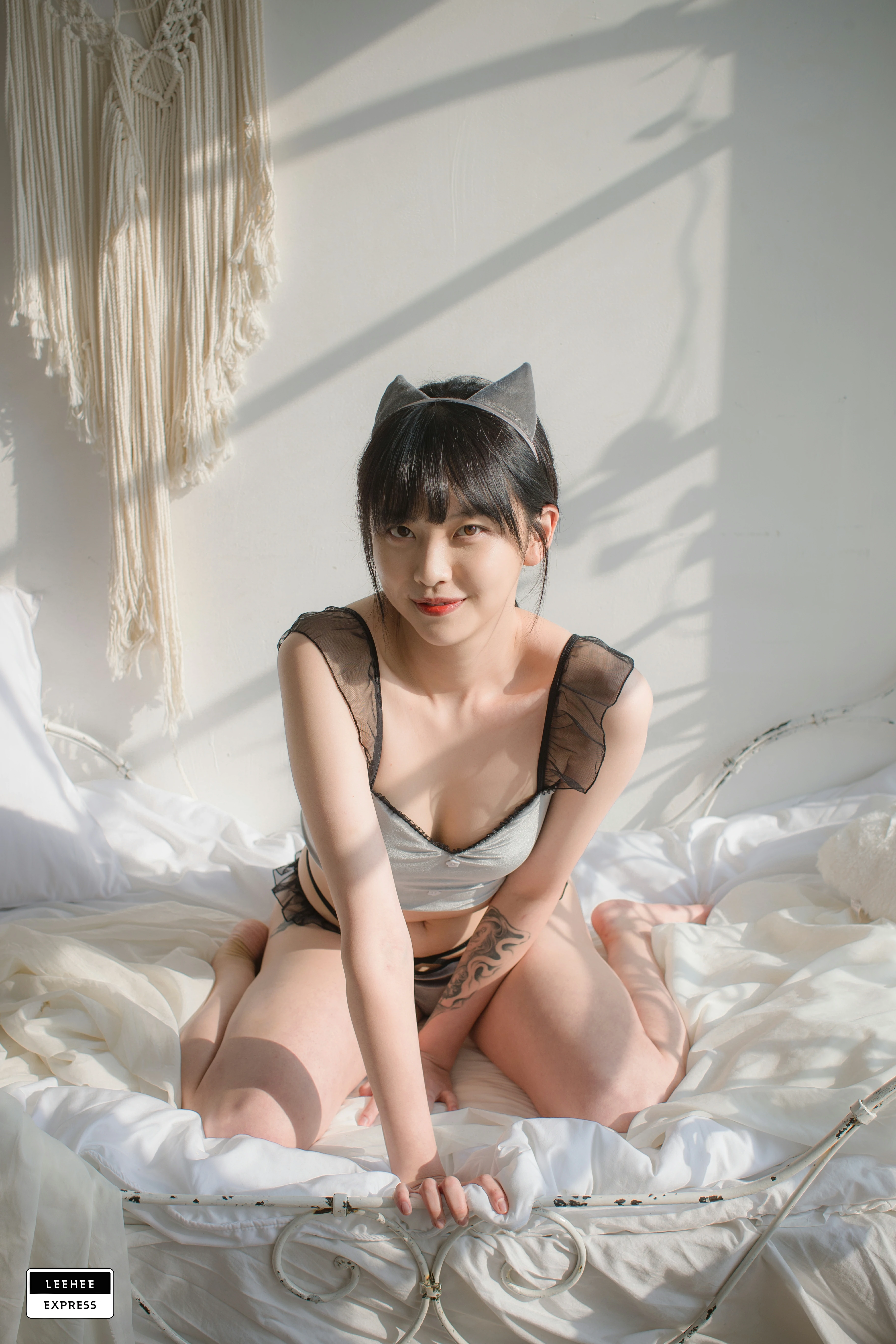 [Leehee Express]LEBE-007 GMS 韩国性感少女黑色透视上衣居家私房写真集,0009