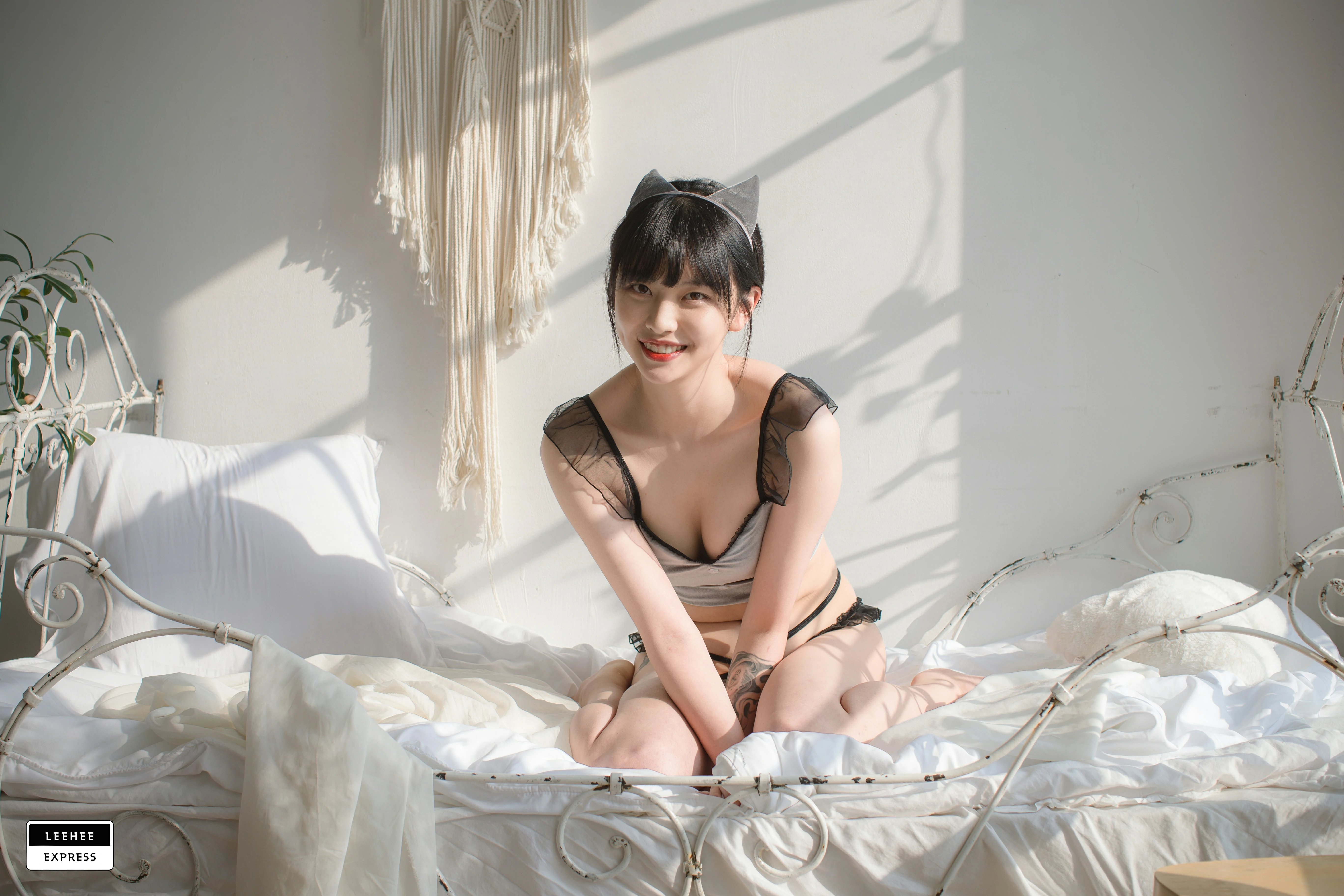 [Leehee Express]LEBE-007 GMS 韩国性感少女黑色透视上衣居家私房写真集,0014