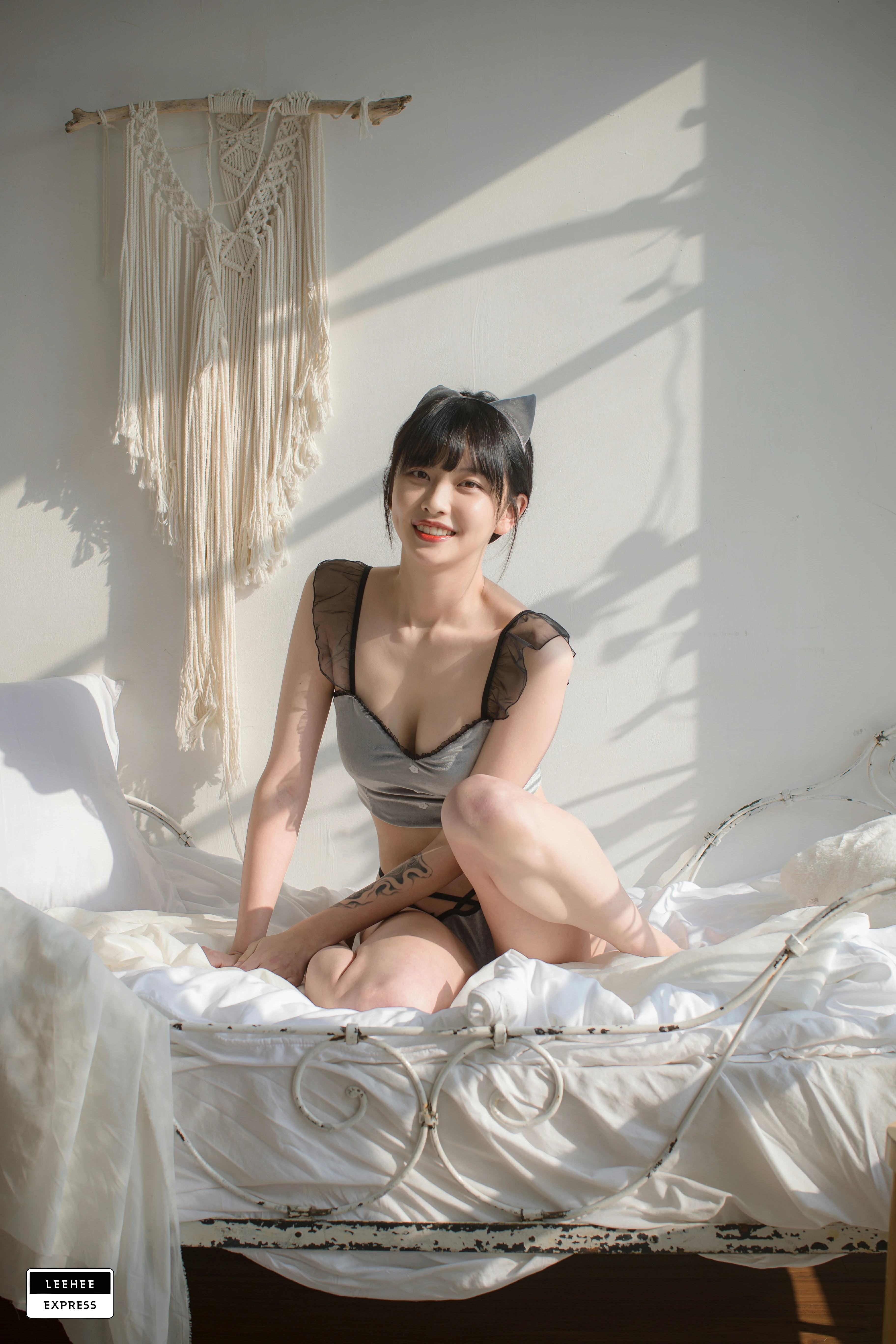[Leehee Express]LEBE-007 GMS 韩国性感少女黑色透视上衣居家私房写真集,0015