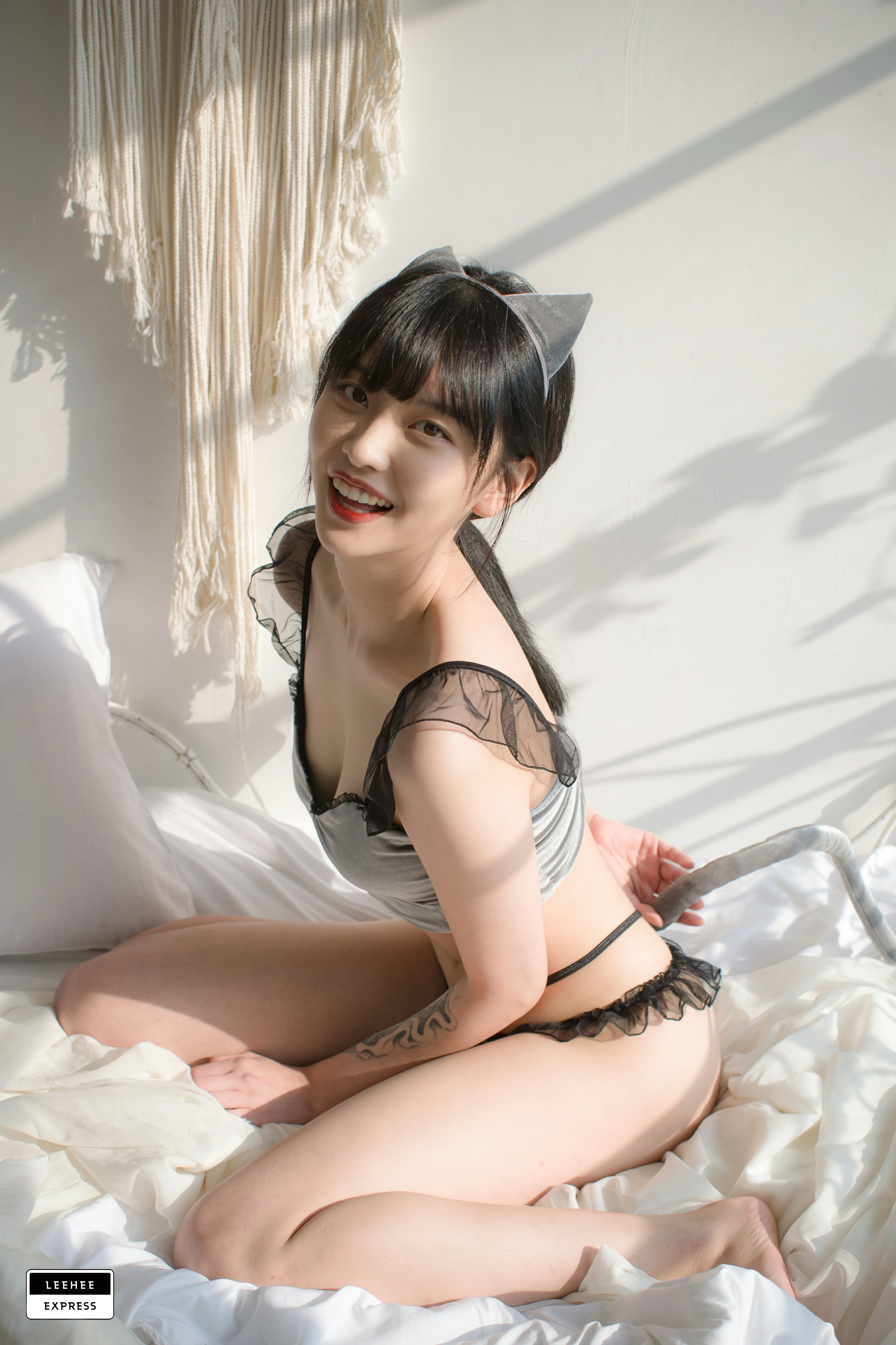 [Leehee Express]LEBE-007 GMS 韩国性感少女黑色透视上衣居家私房写真集,0018