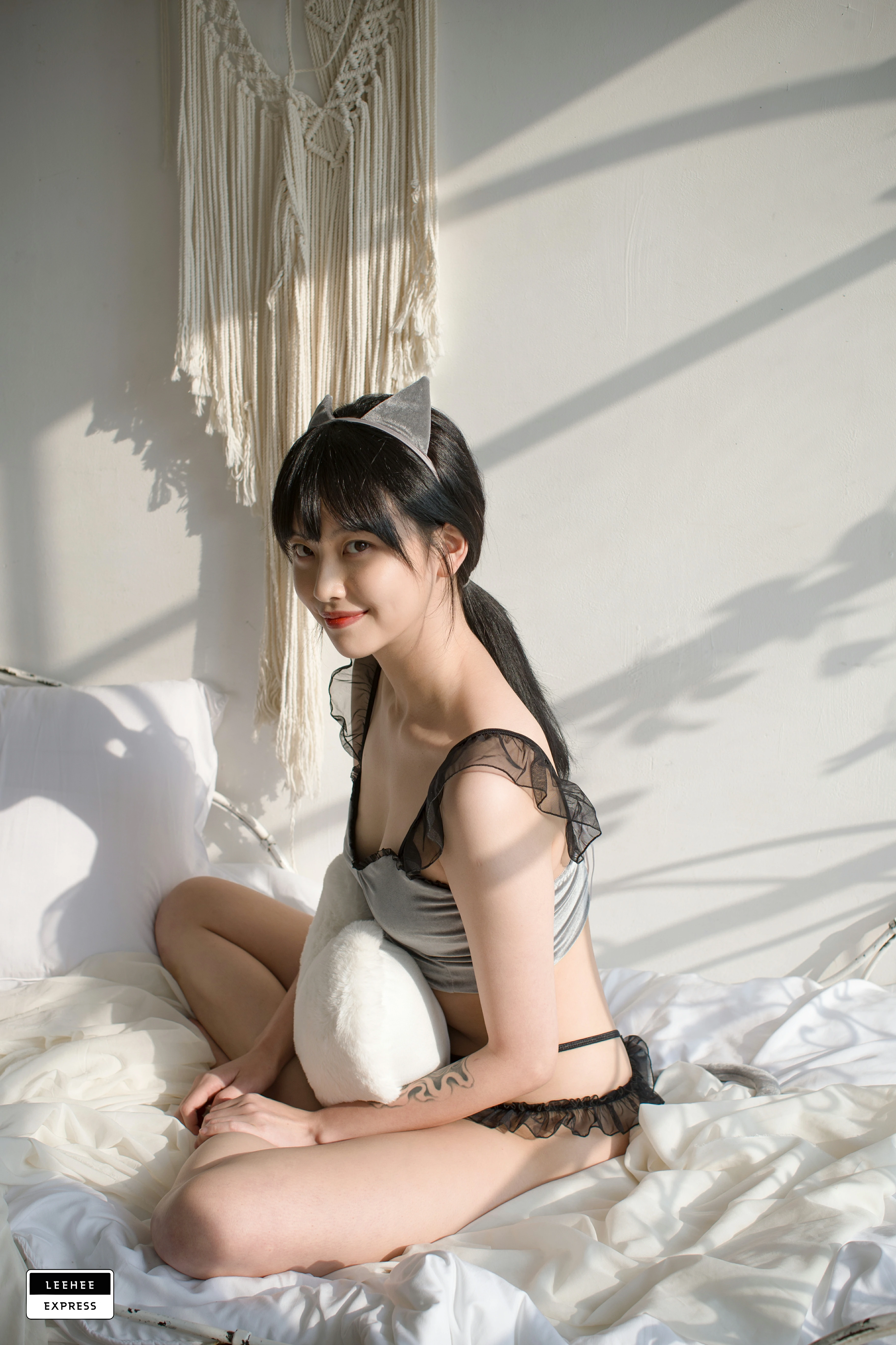 [Leehee Express]LEBE-007 GMS 韩国性感少女黑色透视上衣居家私房写真集,0031