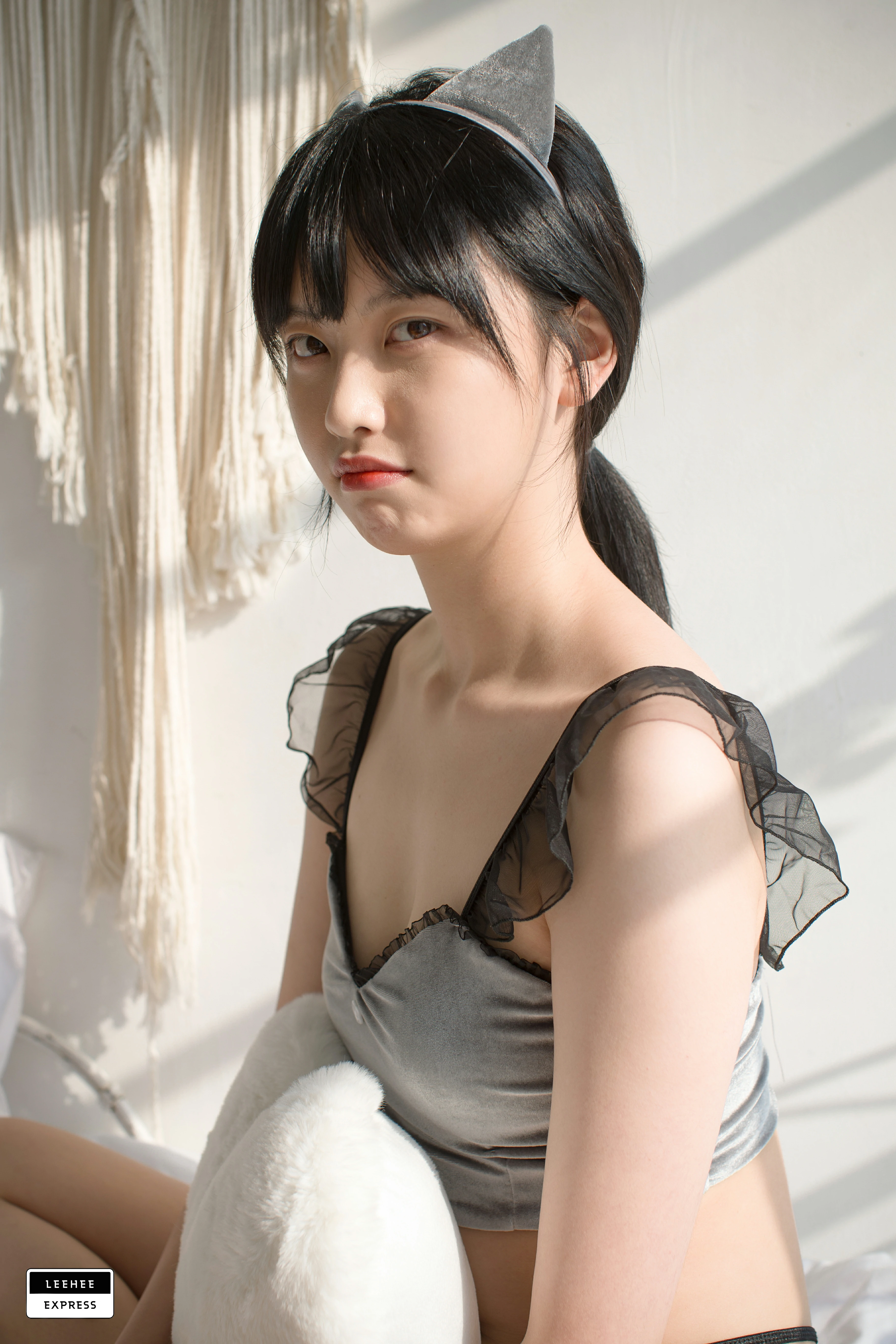 [Leehee Express]LEBE-007 GMS 韩国性感少女黑色透视上衣居家私房写真集,0032
