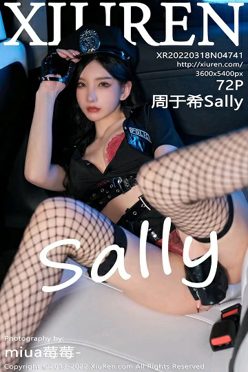 [Xiuren秀人网]XR20220318N04741 性感女警官 周于希Sally 黑色情趣制服加黑色渔网袜私
