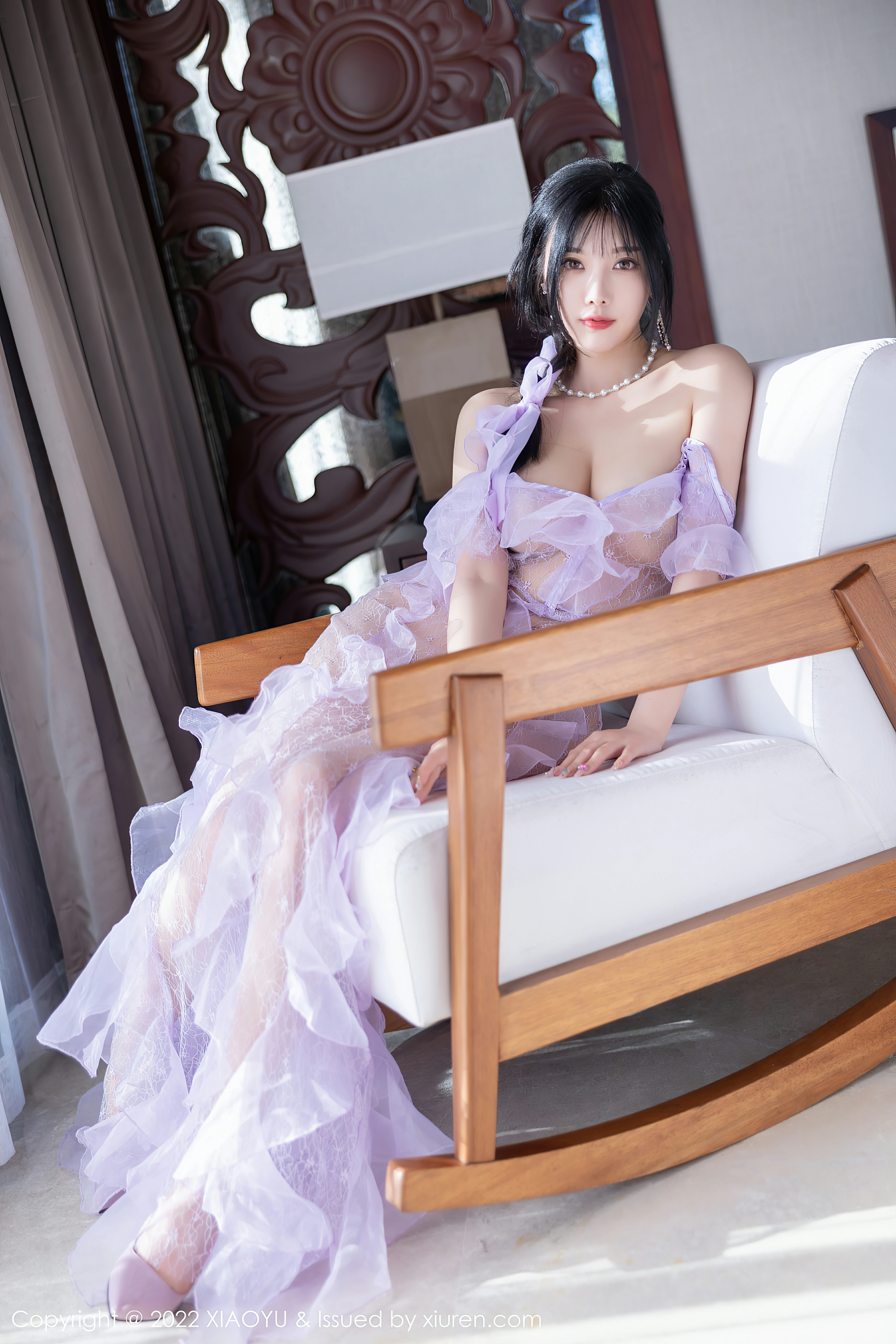 [XIAOYU语画界]YU20220708VOL0816 杨晨晨Yome 紫色吊带连衣裙加比基尼泳装性感私房写真集,0018