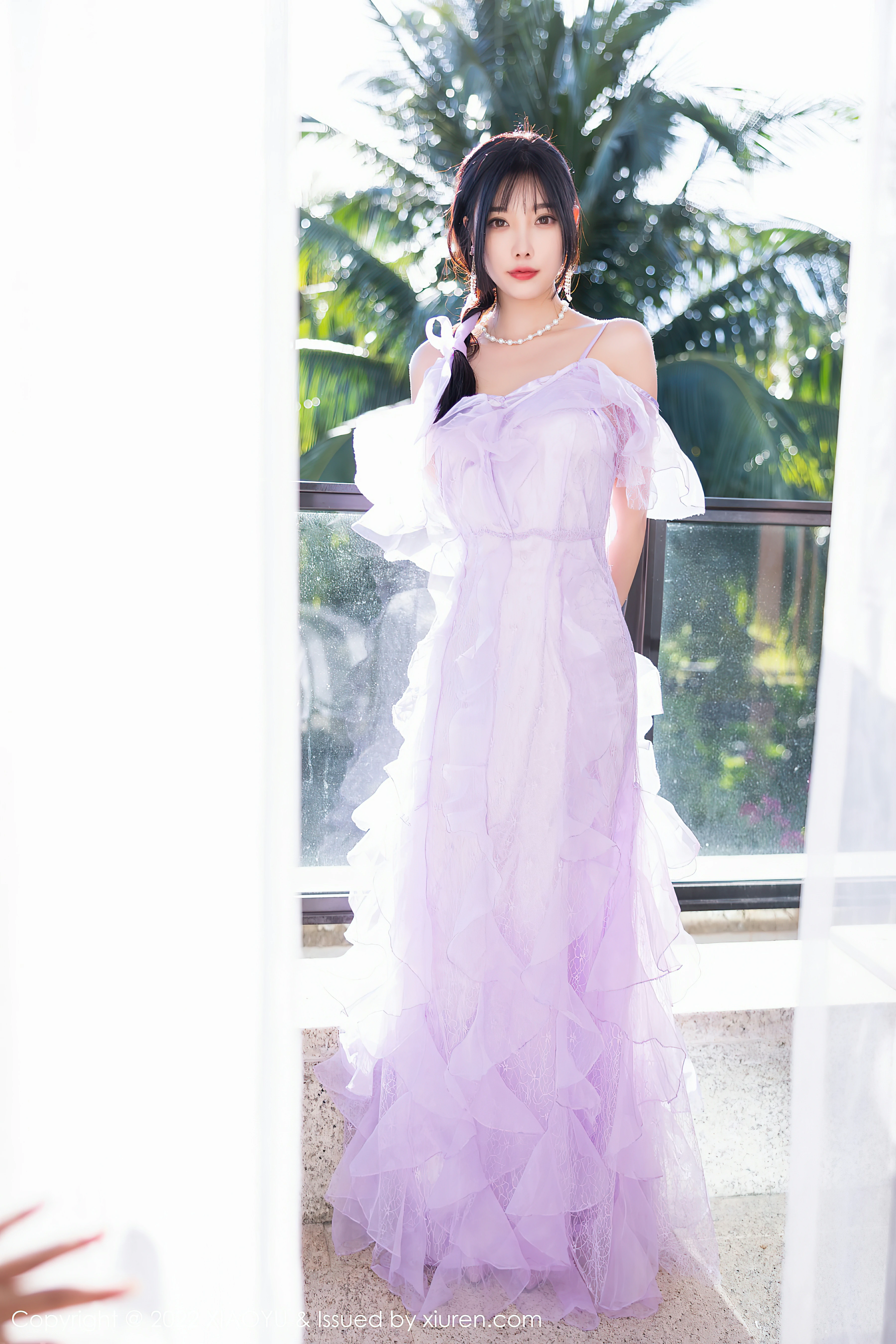 [XIAOYU语画界]YU20220708VOL0816 杨晨晨Yome 紫色吊带连衣裙加比基尼泳装性感私房写真集,0003