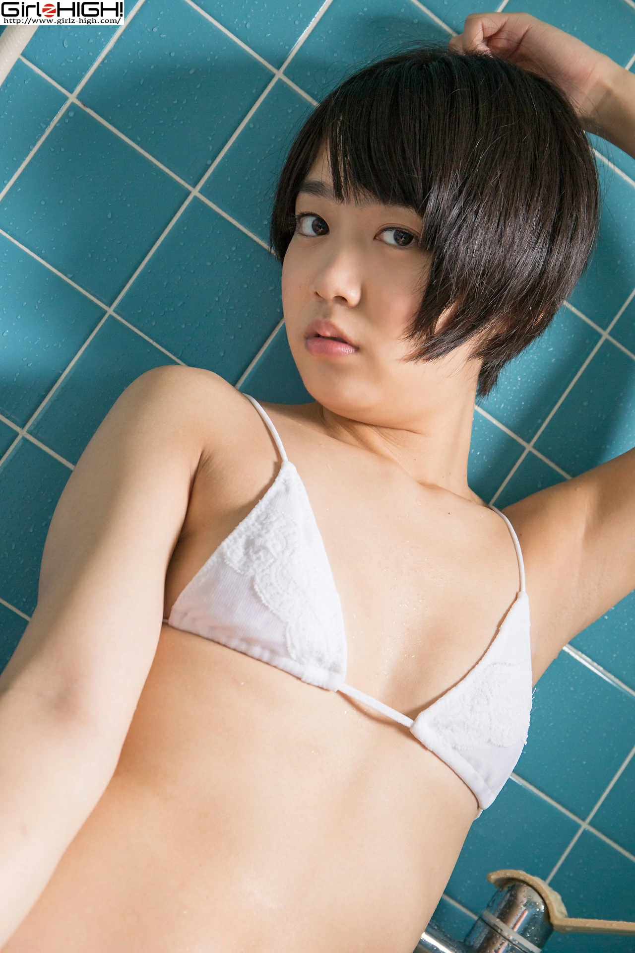 [Girlz-High]0015 西野小春（にしの こはる，Koharu Nishino）粉色短袖加白色比基尼泳装性感私房写真集,photo_029