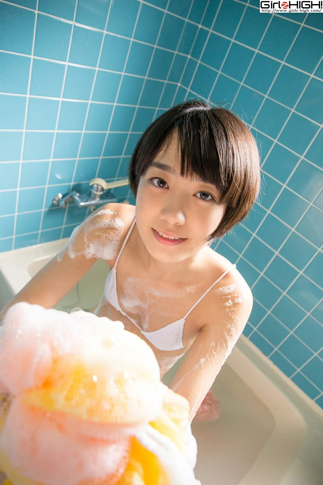 [Girlz-High]0015 西野小春（にしの こはる，Koharu Nishino）粉色短袖加白色比基尼泳装性感私房写真集,photo_036
