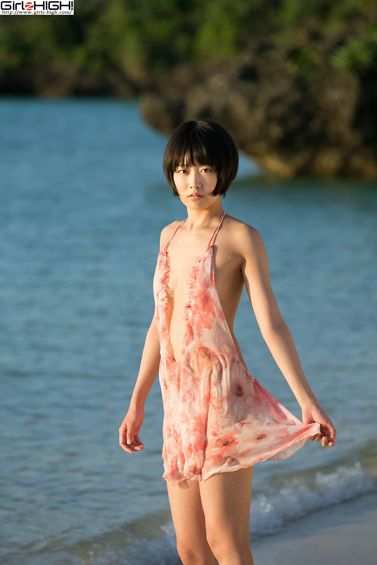 [Girlz-High]0017 西野小春（にしの こはる，Koharu Nishino）粉色吊带裸背连衣裙性感写真集,photo_003