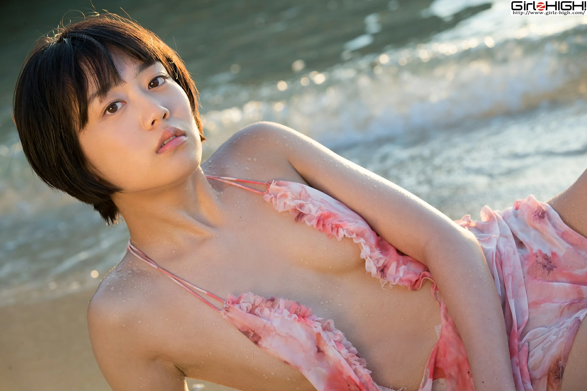[Girlz-High]0017 西野小春（にしの こはる，Koharu Nishino）粉色吊带裸背连衣裙性感写真集,photo_032