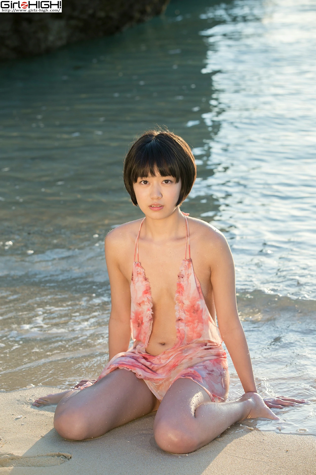 [Girlz-High]0017 西野小春（にしの こはる，Koharu Nishino）粉色吊带裸背连衣裙性感写真集,photo_018