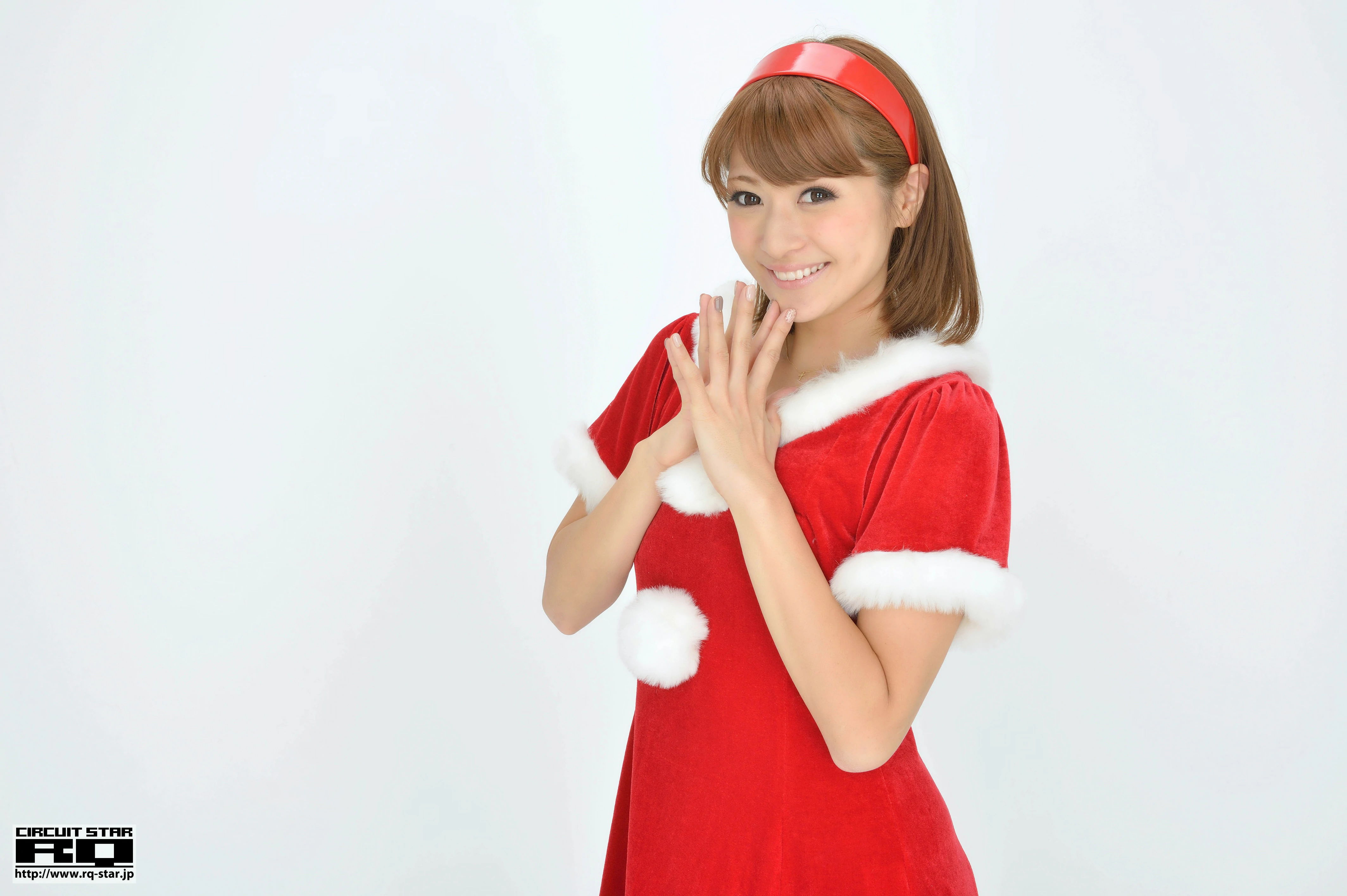 [RQ-STAR写真]NO.00732 柴原麻衣 Mai Shibahara 红色圣诞女郎制服裙清纯写真集,001