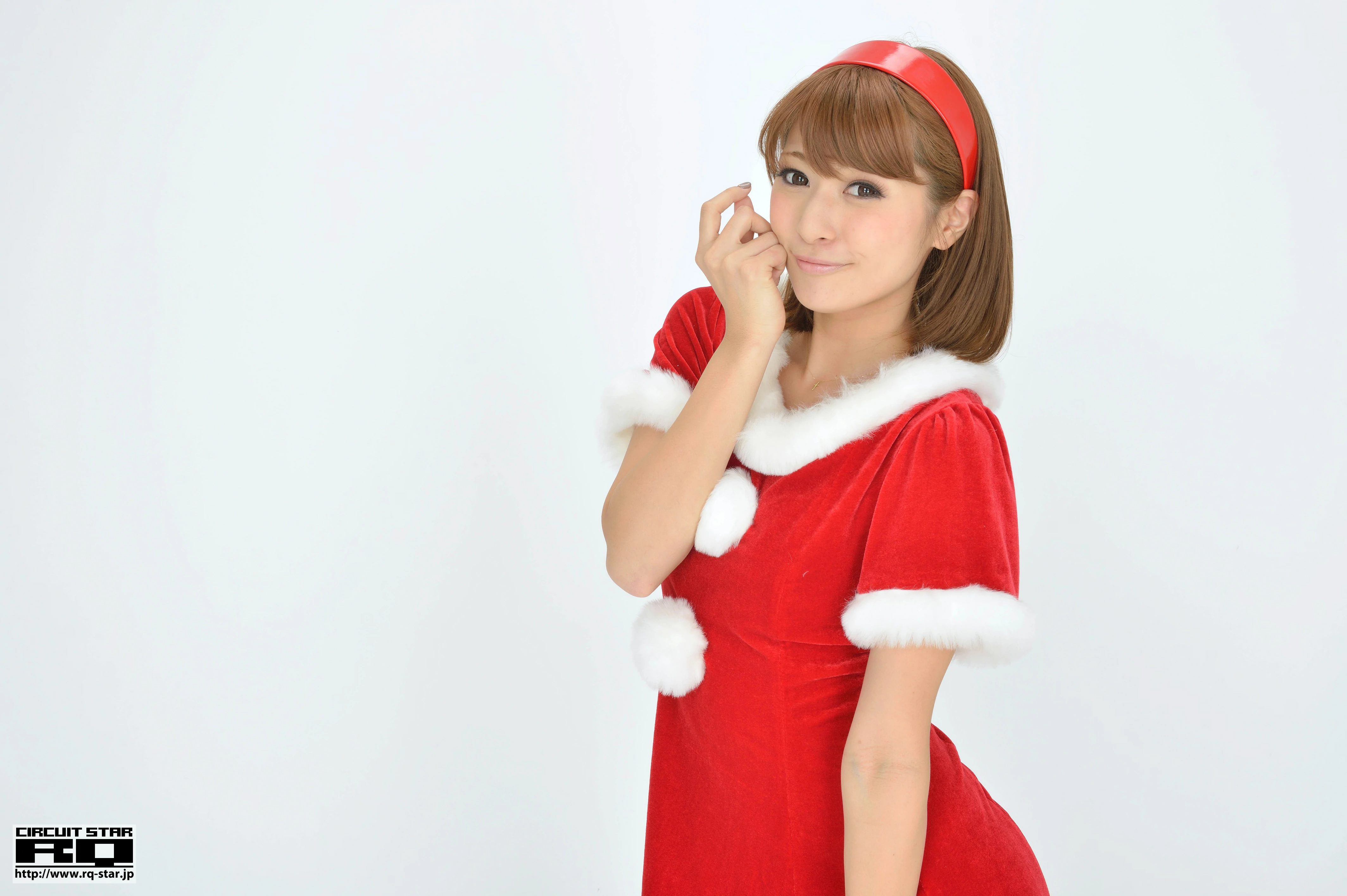 [RQ-STAR写真]NO.00732 柴原麻衣 Mai Shibahara 红色圣诞女郎制服裙清纯写真集,004
