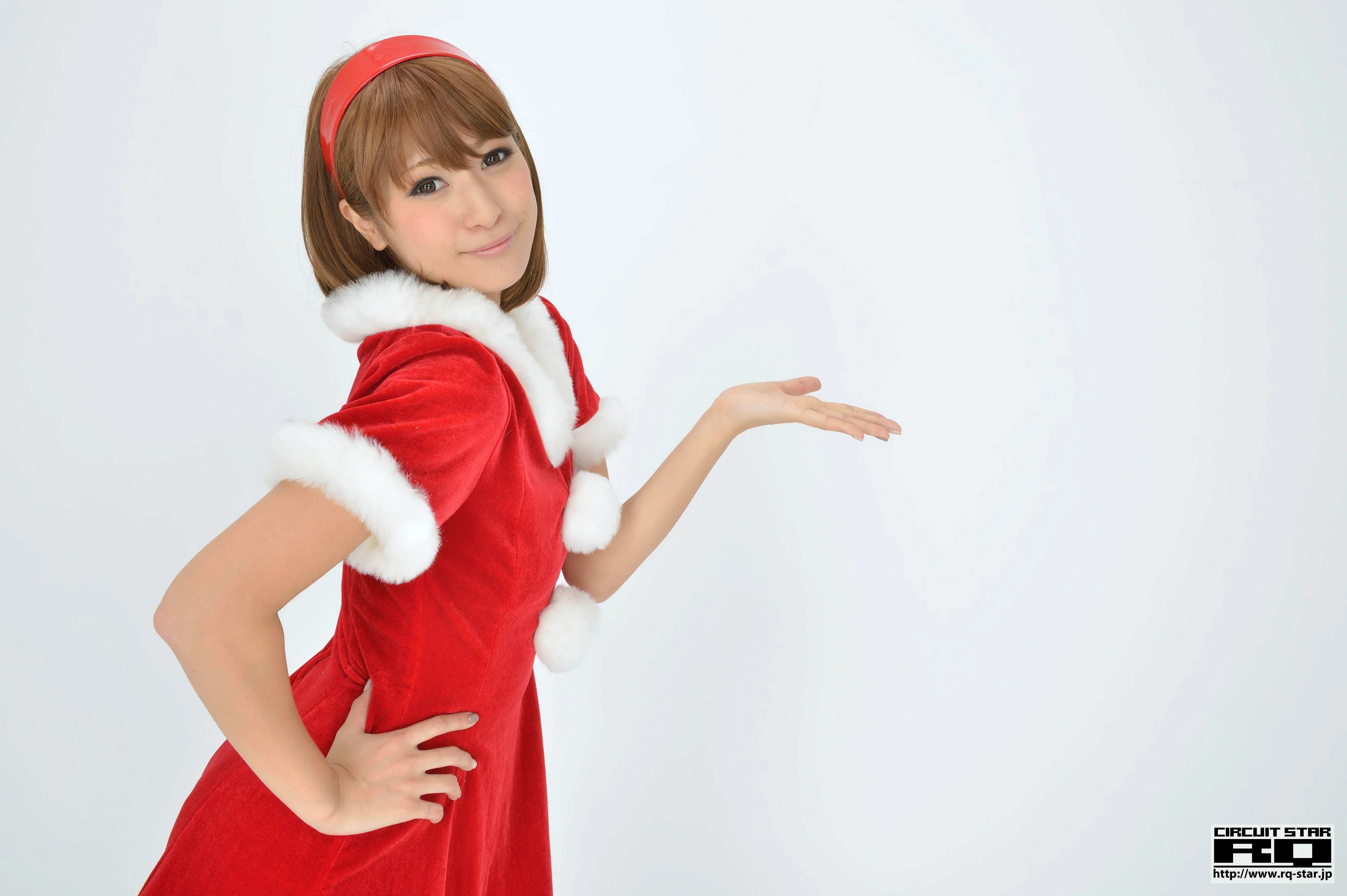 [RQ-STAR写真]NO.00732 柴原麻衣 Mai Shibahara 红色圣诞女郎制服裙清纯写真集,015