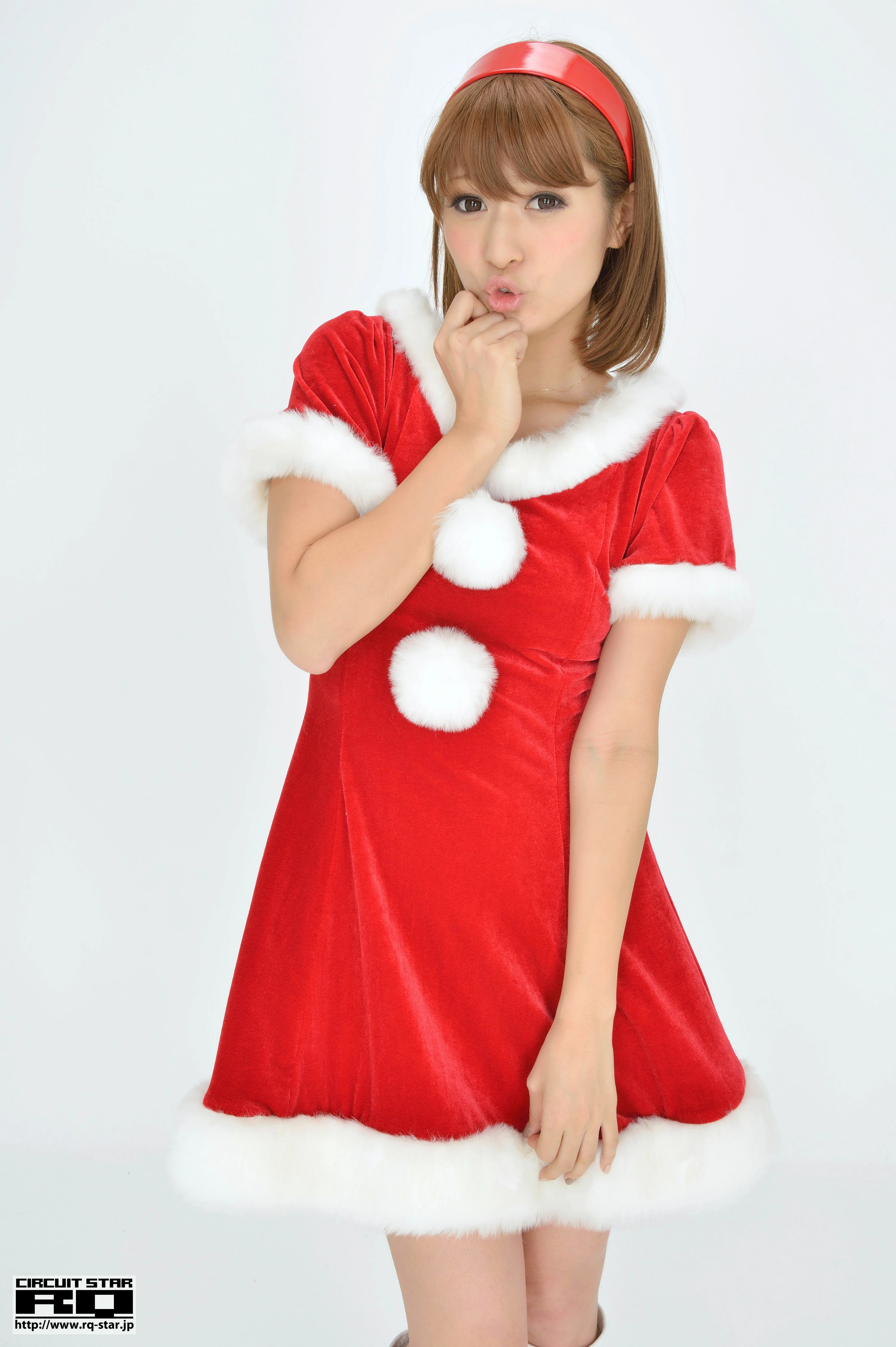 [RQ-STAR写真]NO.00732 柴原麻衣 Mai Shibahara 红色圣诞女郎制服裙清纯写真集,027