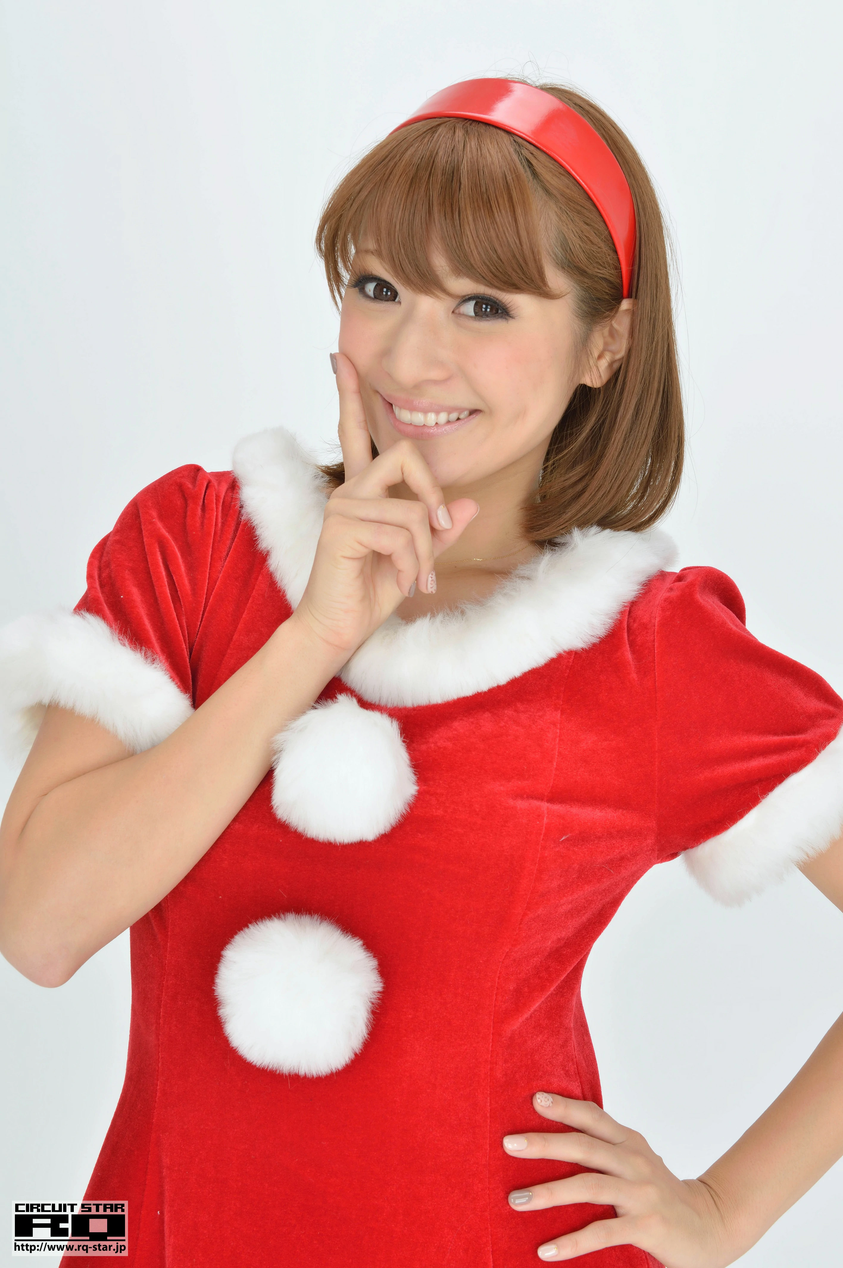 [RQ-STAR写真]NO.00732 柴原麻衣 Mai Shibahara 红色圣诞女郎制服裙清纯写真集,028
