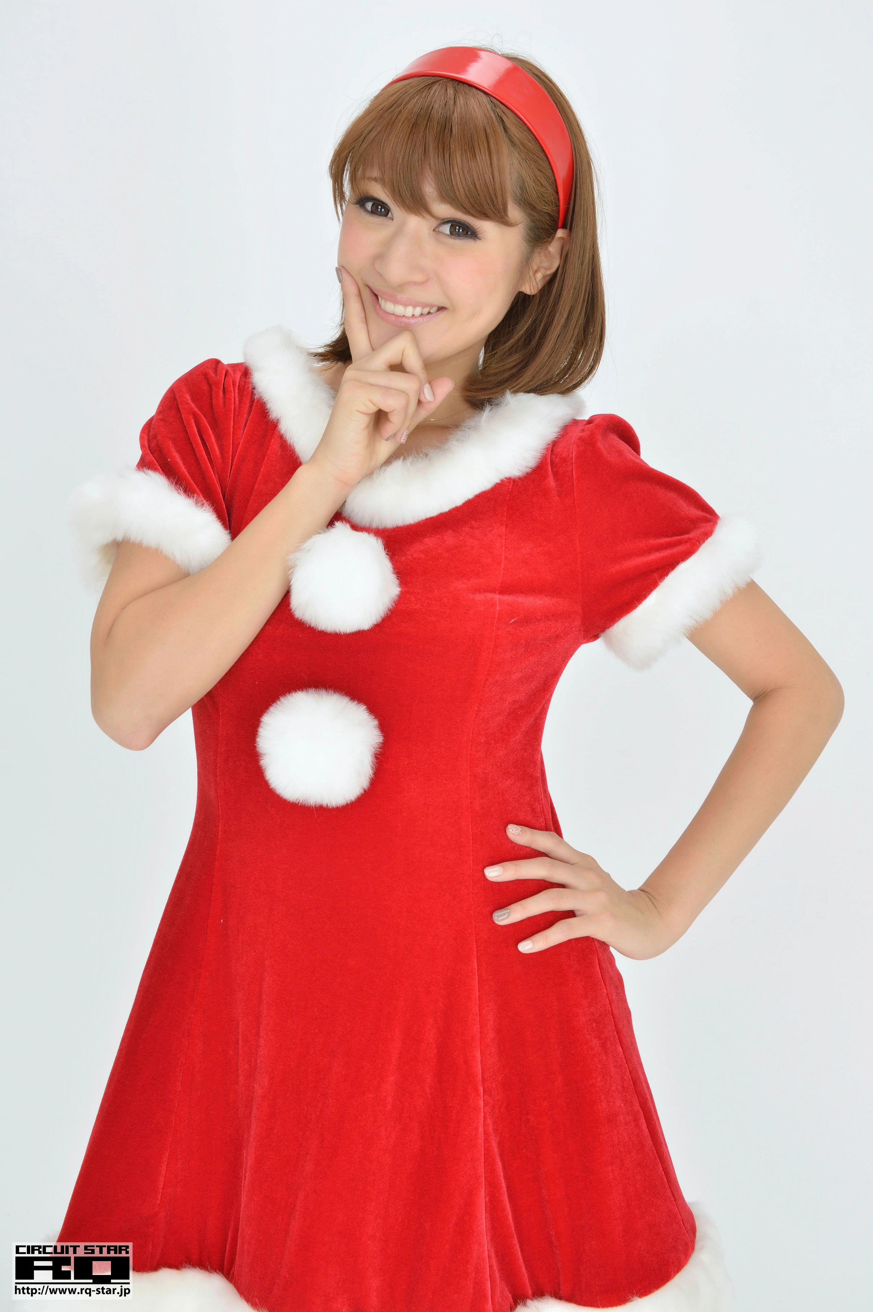 [RQ-STAR写真]NO.00732 柴原麻衣 Mai Shibahara 红色圣诞女郎制服裙清纯写真集,029