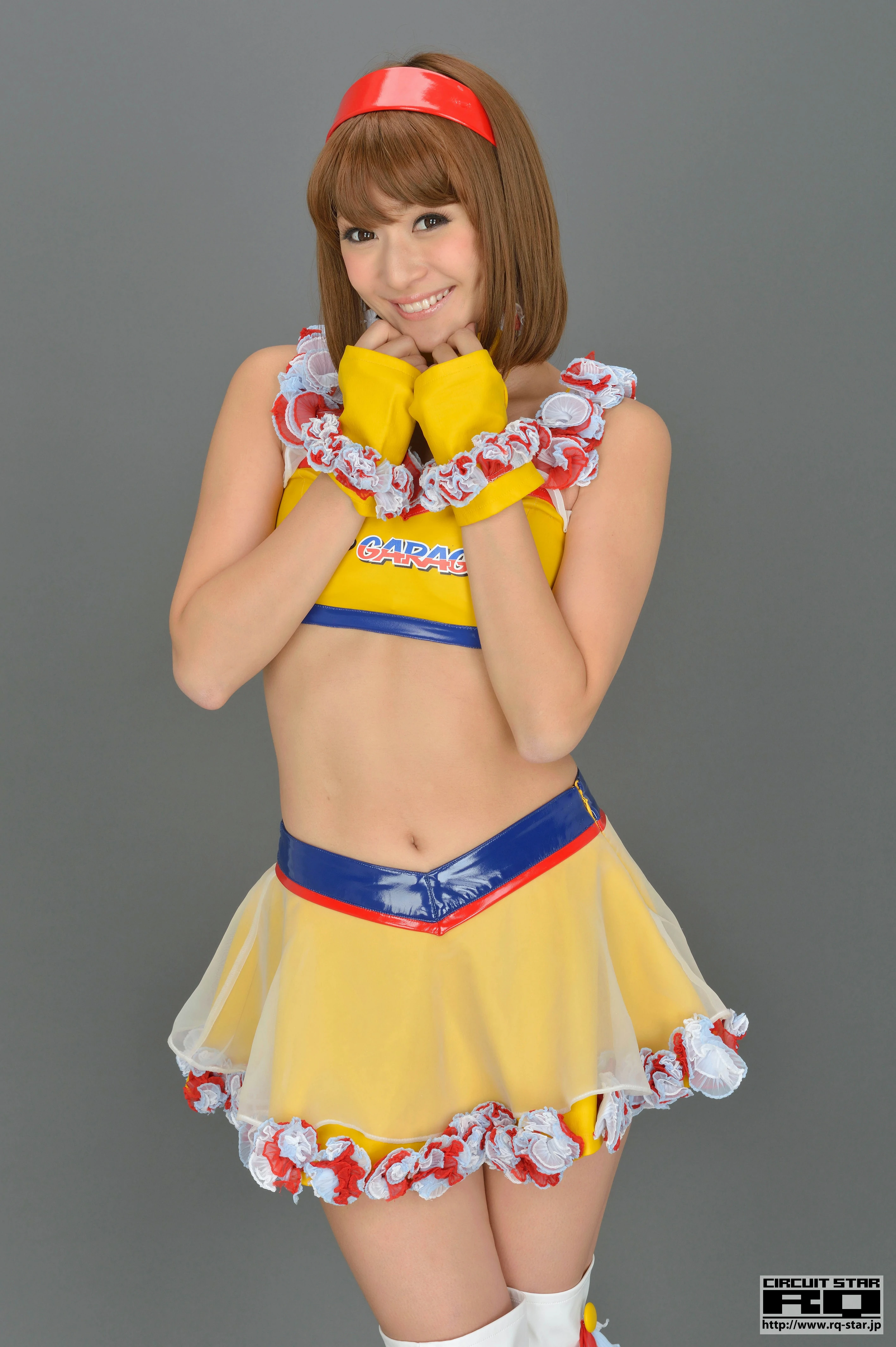 [RQ-STAR写真]NO.00733 日本赛车女郎 しばはらまい（柴原麻衣，Mai Shibahara）黄色制服加短裙性感写真集,015