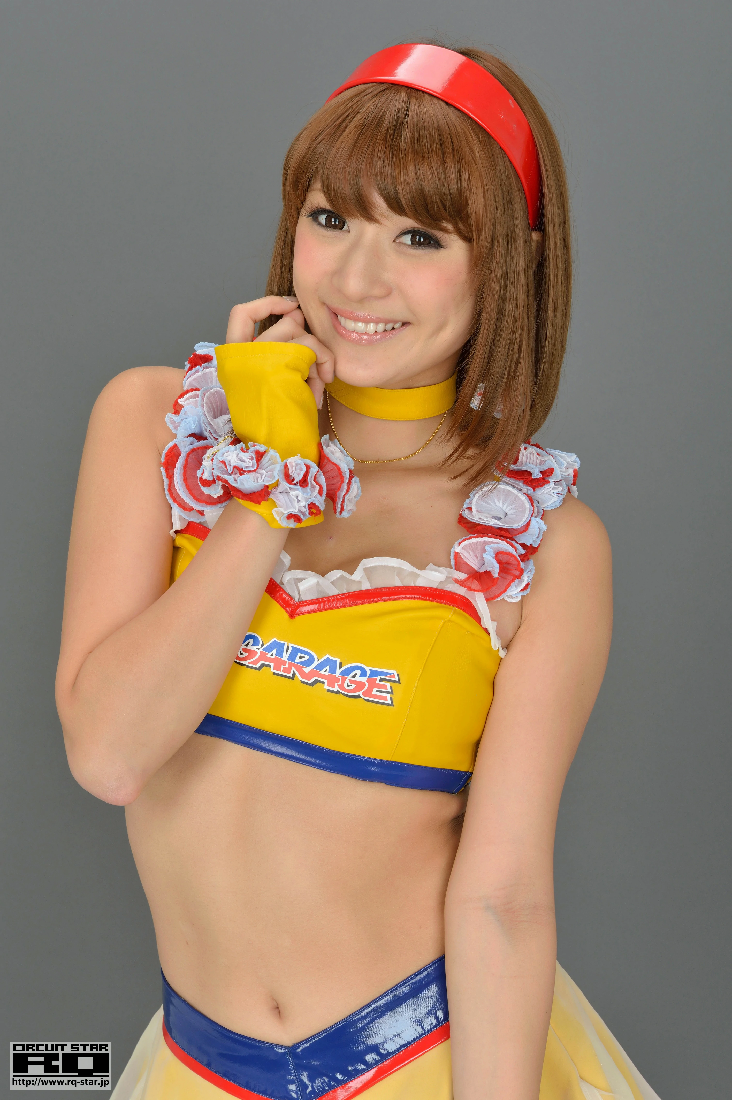[RQ-STAR写真]NO.00733 日本赛车女郎 しばはらまい（柴原麻衣，Mai Shibahara）黄色制服加短裙性感写真集,023