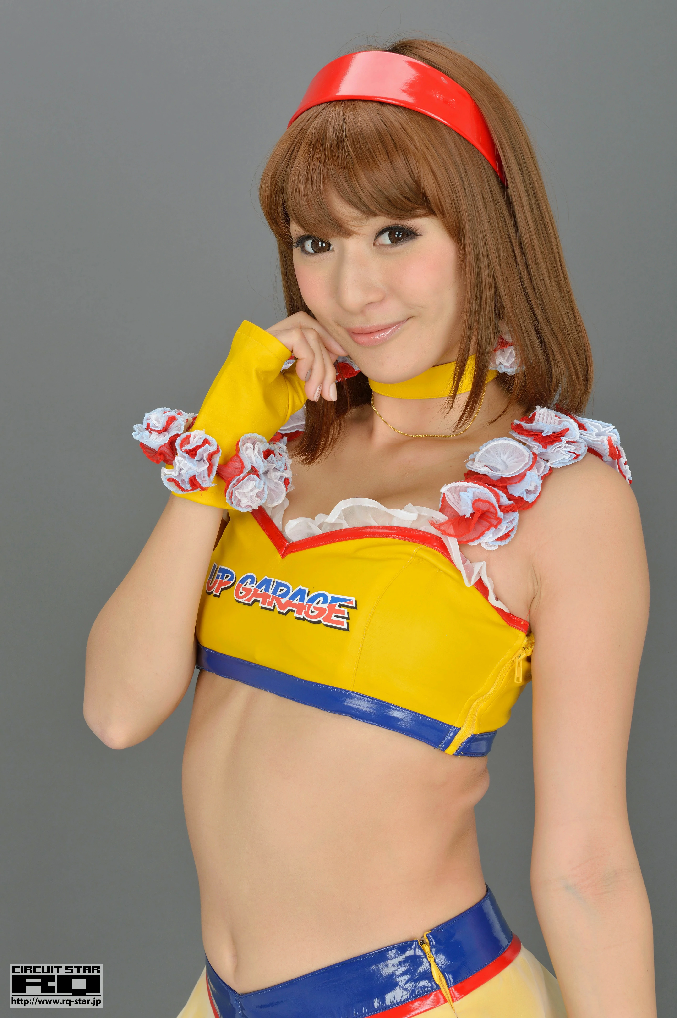 [RQ-STAR写真]NO.00733 日本赛车女郎 しばはらまい（柴原麻衣，Mai Shibahara）黄色制服加短裙性感写真集,021