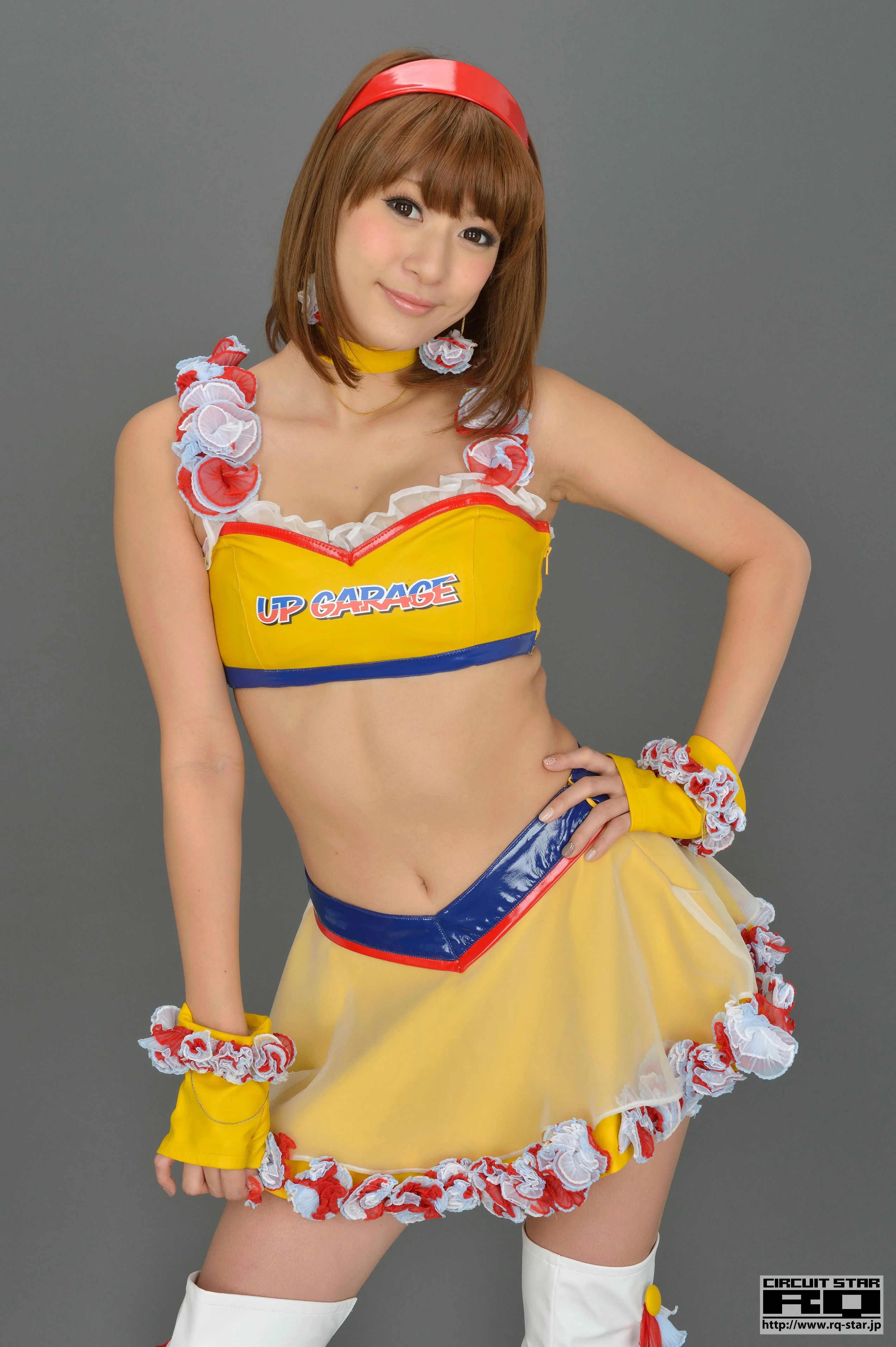 [RQ-STAR写真]NO.00733 日本赛车女郎 しばはらまい（柴原麻衣，Mai Shibahara）黄色制服加短裙性感写真集,025