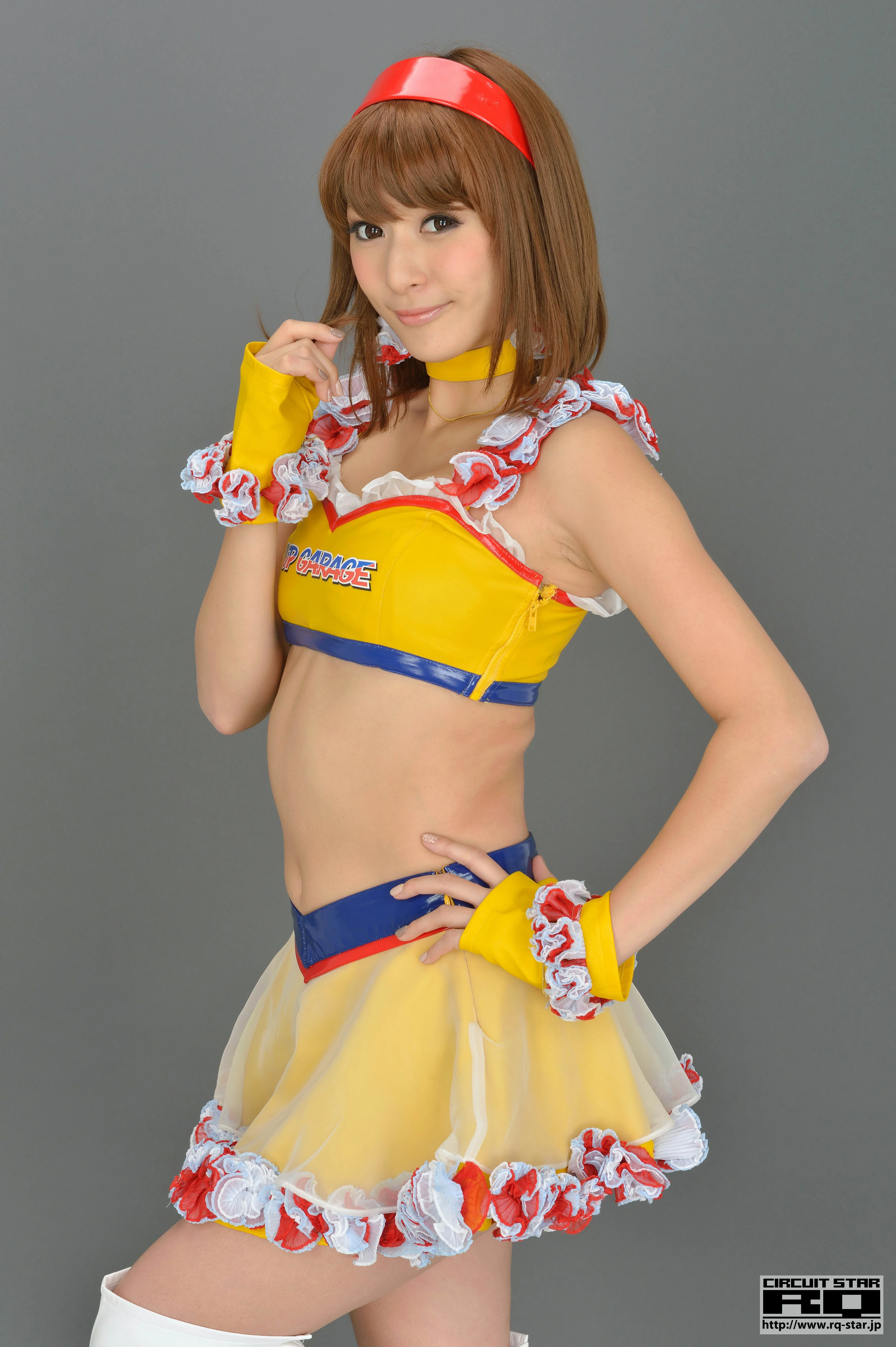 [RQ-STAR写真]NO.00733 日本赛车女郎 しばはらまい（柴原麻衣，Mai Shibahara）黄色制服加短裙性感写真集,027