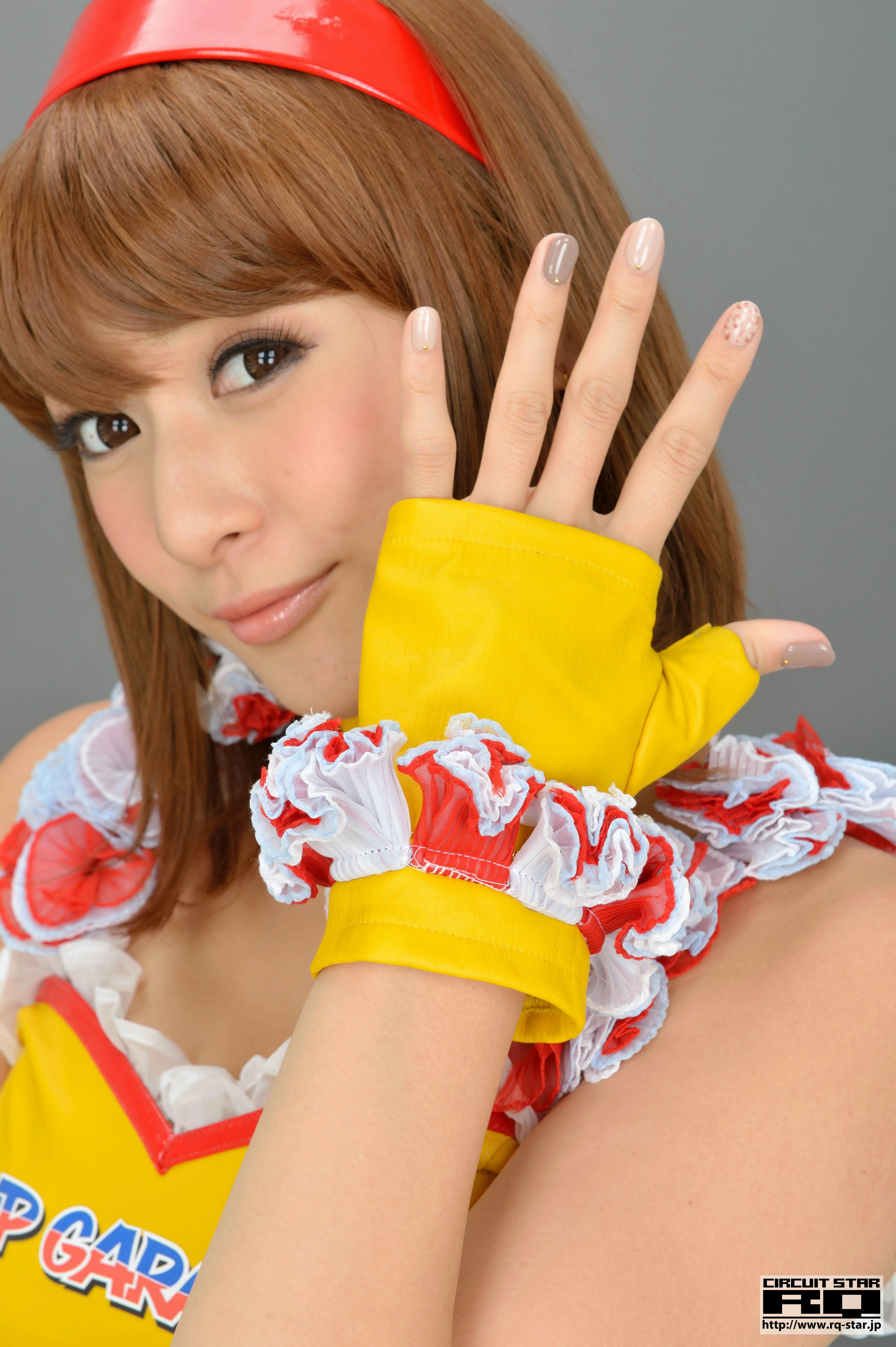 [RQ-STAR写真]NO.00733 日本赛车女郎 しばはらまい（柴原麻衣，Mai Shibahara）黄色制服加短裙性感写真集,030