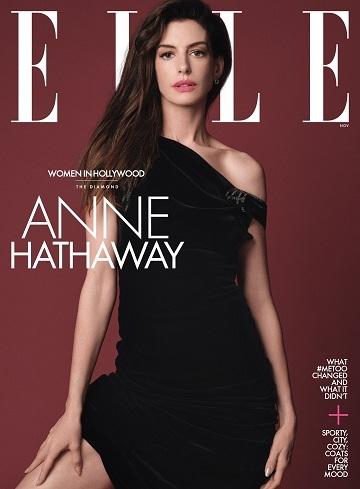 安妮·海瑟薇杂志大片释出 着斜肩黑裙露锁骨十分吸睛